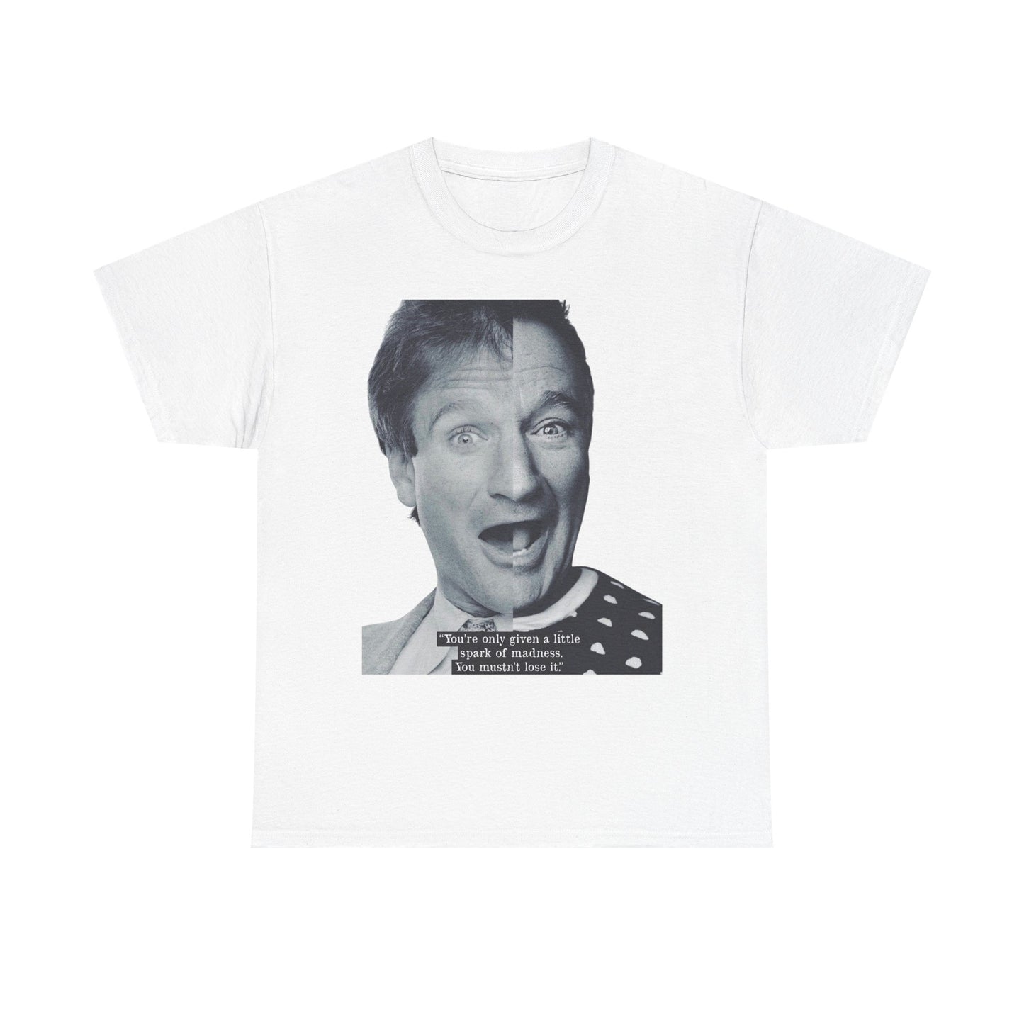 Vintage Robin Williams Comedy Graphic T Shirt Heavy Cotton Tee NEW ADULT UNISEX