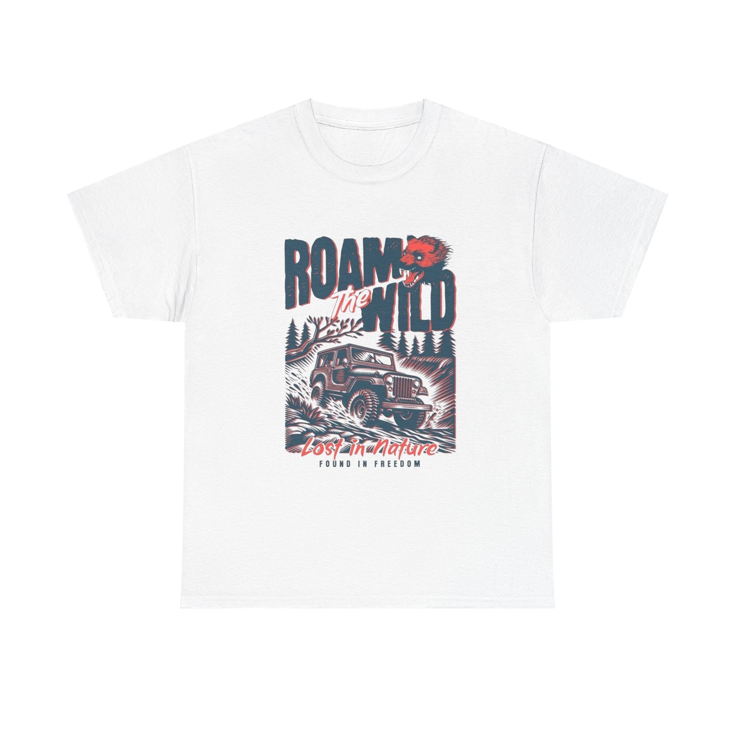 Roam The Wild Adventure Graphic T Shirt Unisex Heavy Cotton Tee