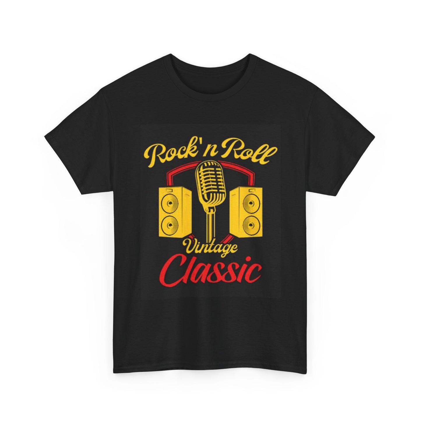 Rock And Roll Vintage Classic Graphic T Shirt Gift Unisex Heavy Cotton Tee