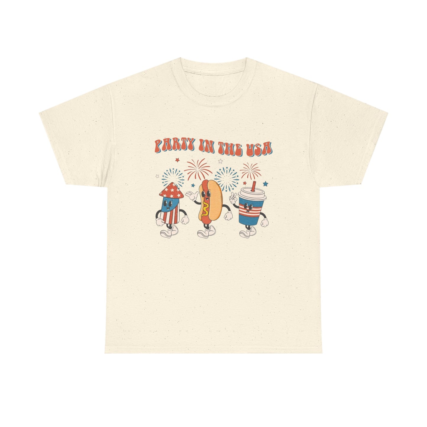 Party In The USA 4th Graphic T Shirt ADULT NEW