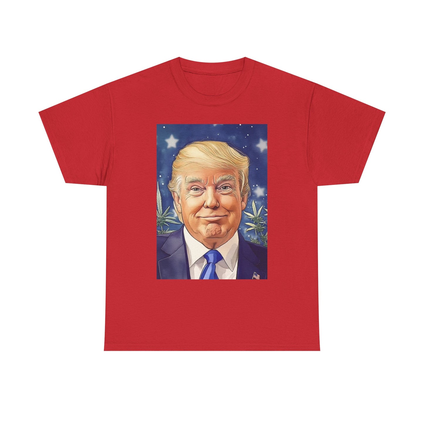 Trump Weed And Hemp Graphic T Shirt Unisex Heavy Cotton Tee