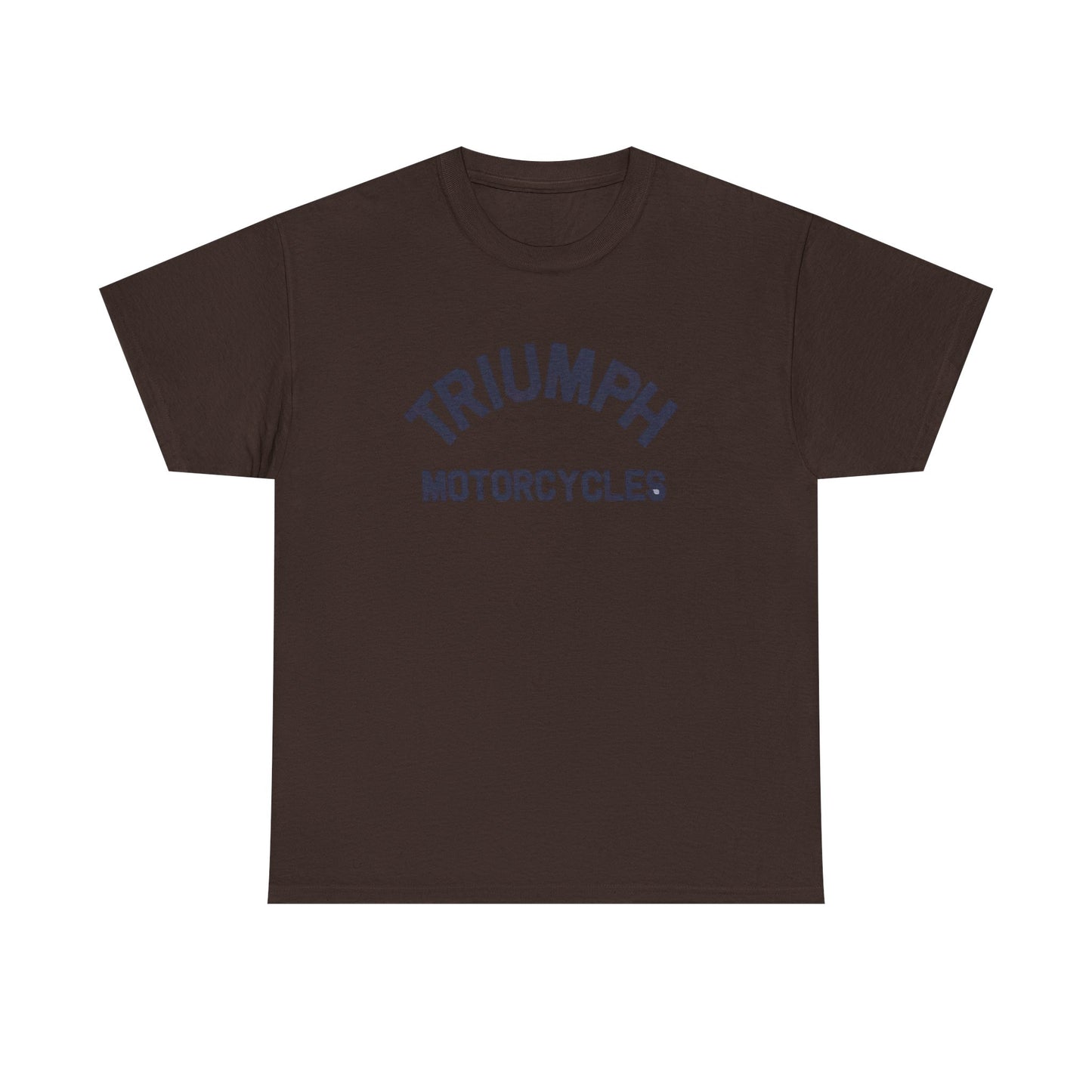 Triumph Motorcycles Tshirt Vintage Logo Classic Fit Unisex Heavy Cotton Tee