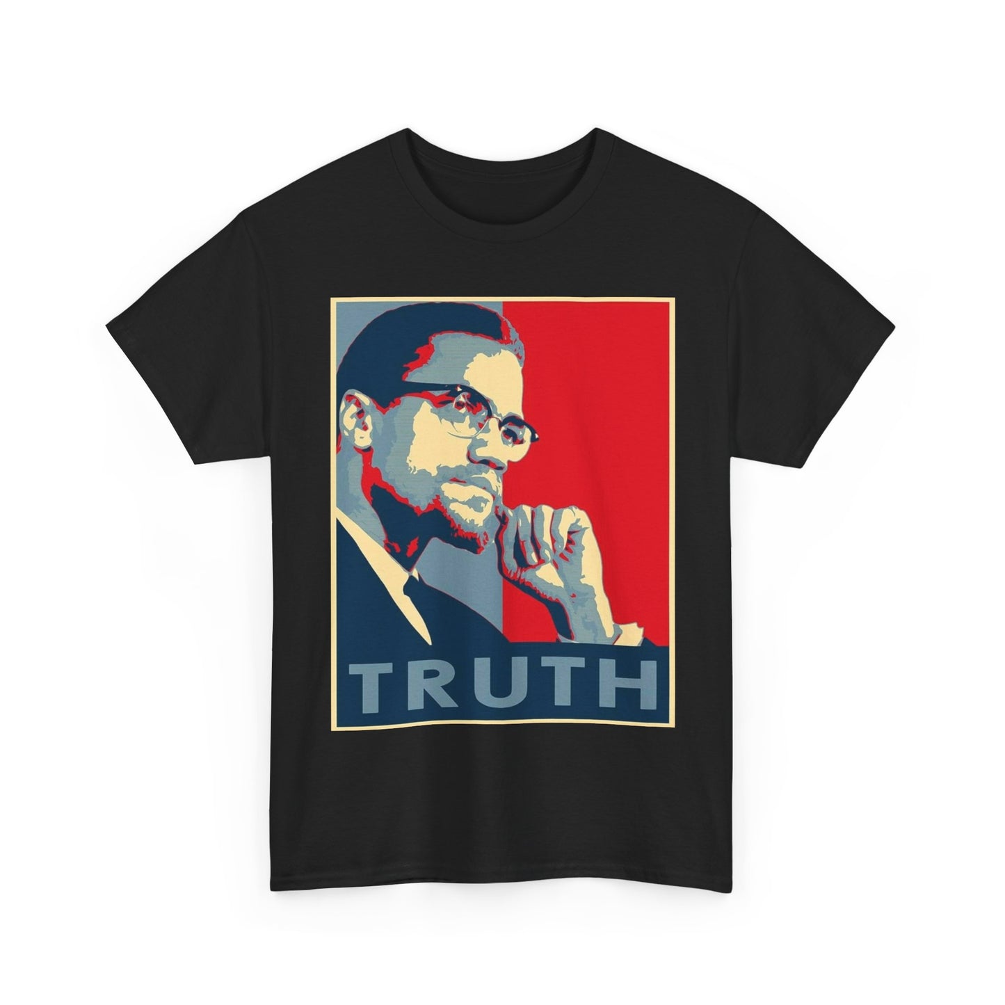 Malcom X Poster Shirt Vintage Truth Graphic Unisex Heavy Cotton Tee