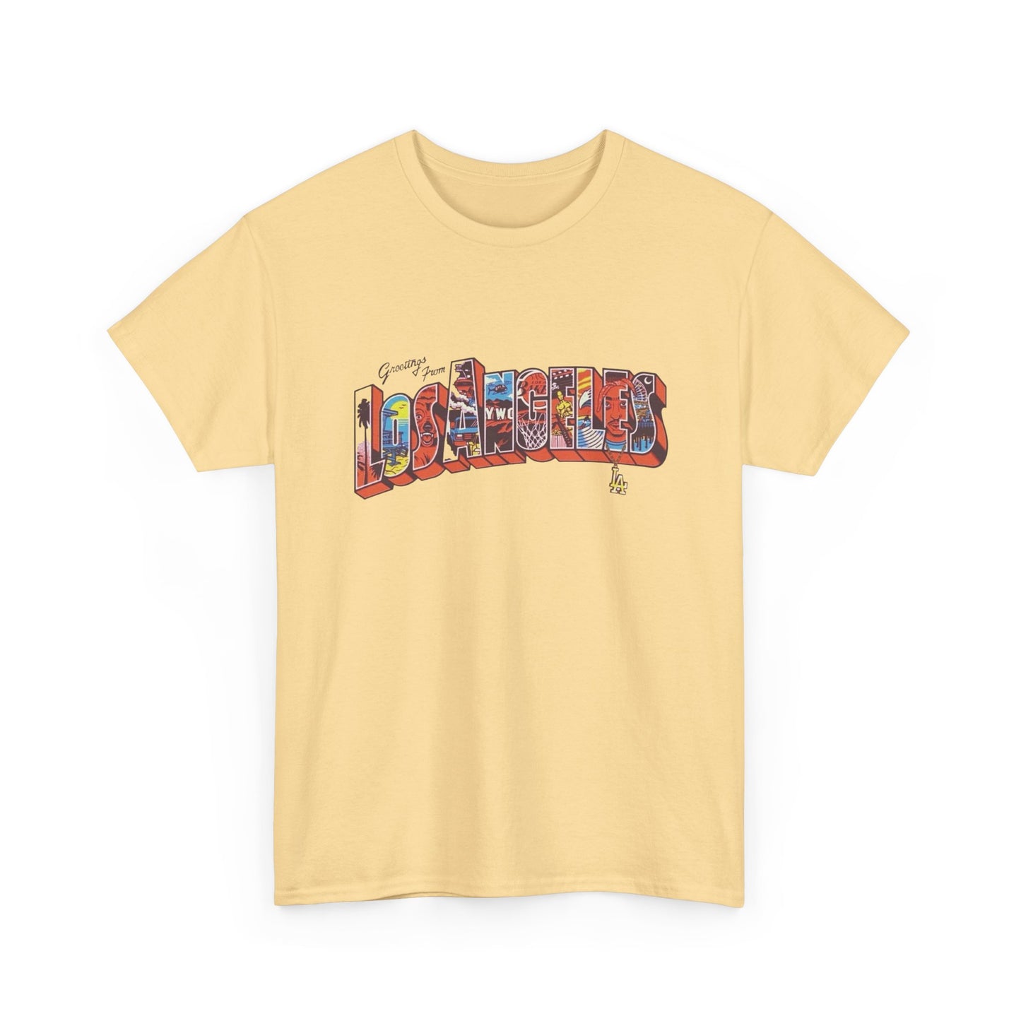 Greetings From Los Angeles Graphic T Shirt NEW Adult Tee
