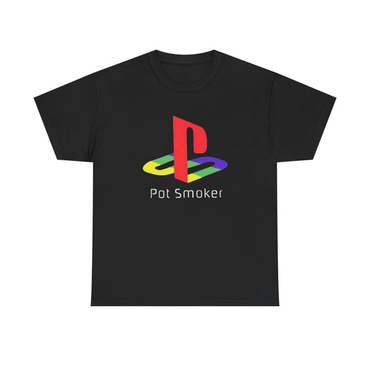 Pot Smoker Funny Gaming Humor Graphic T Shirt S-5XL Unisex Cotton
