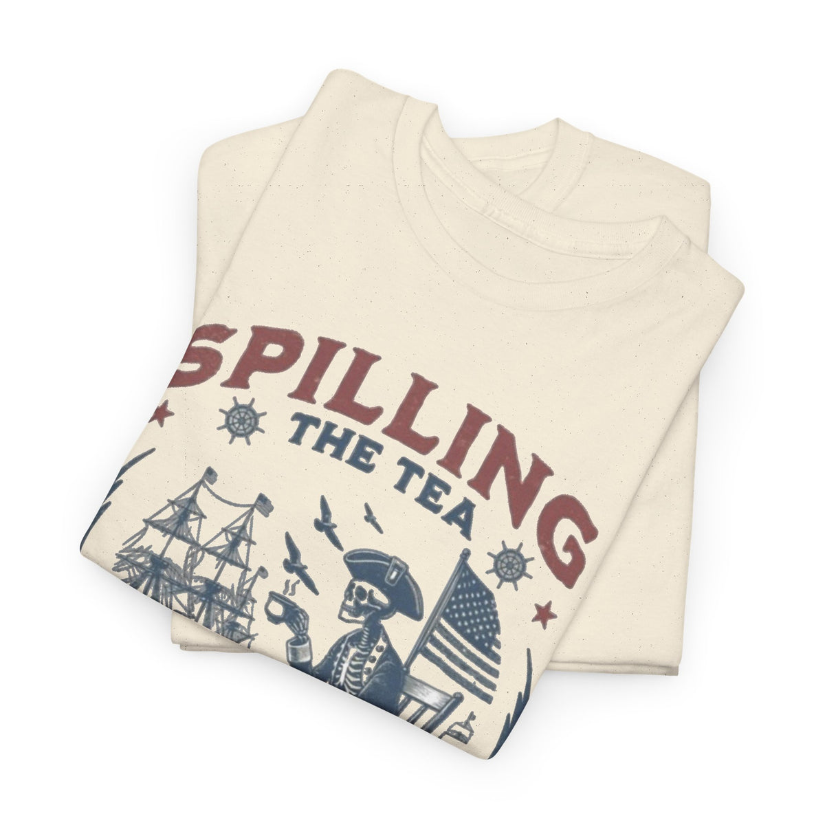 American Tea Boston Party Graphic T Shirt Men's Heavy Cotton Tee