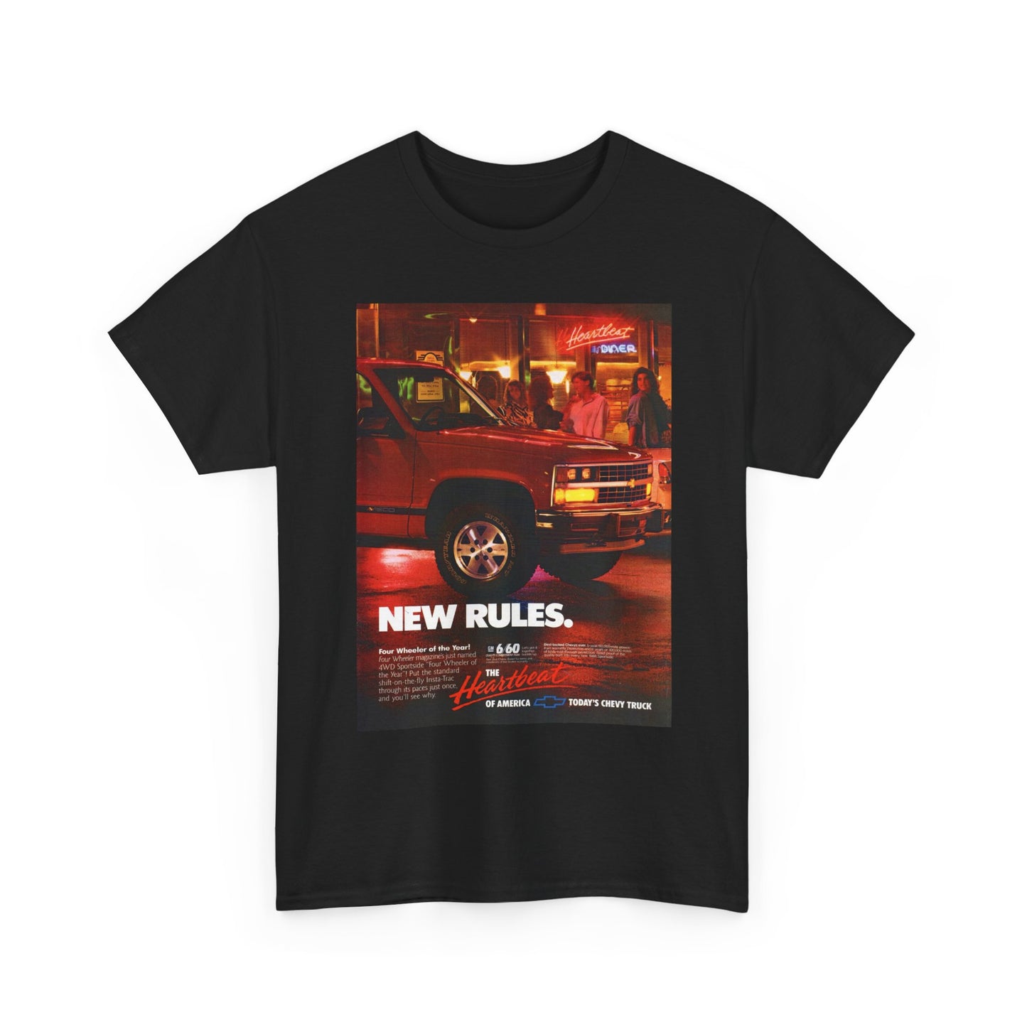 Chevy Trucks Graphic T Shirt Vintage 90s Retro Unisex Heavy Cotton Tee
