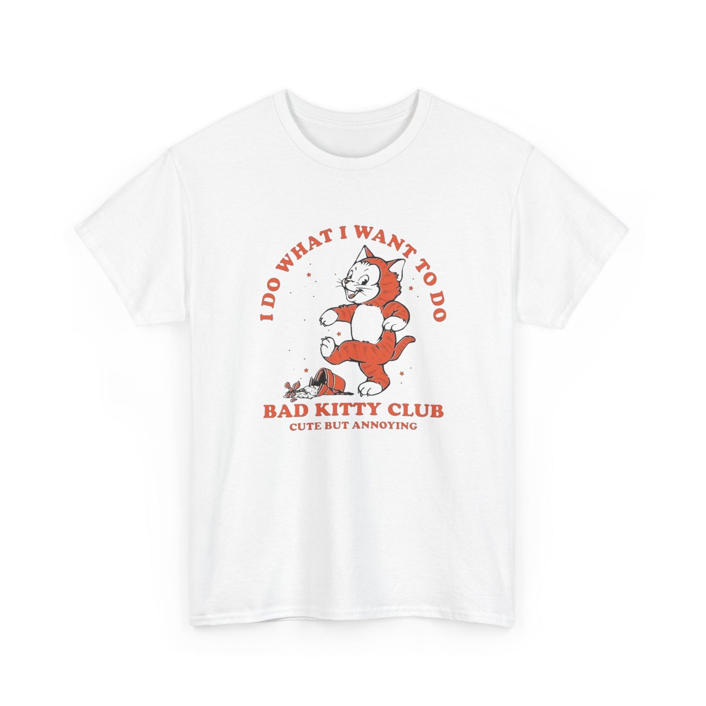 Bad Kitty Club Graphic T Shirt NEW ADULT TEE VINTAGE