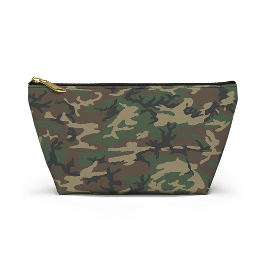 Camo Military Travel Bag Accessory Pouch w T-bottom