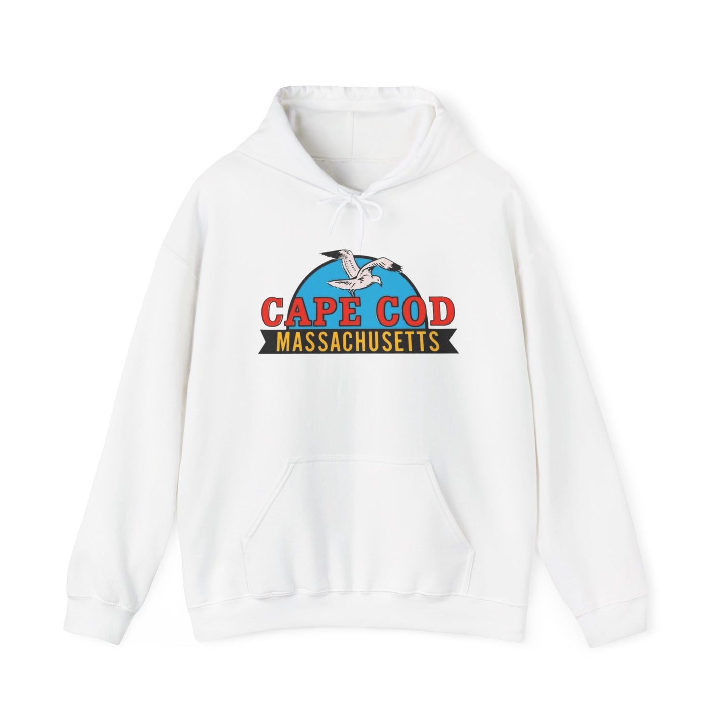 Cape Cod Seagull Graphic Hoodie Unisex Heavy Blend™ Hooded Sweatshirt