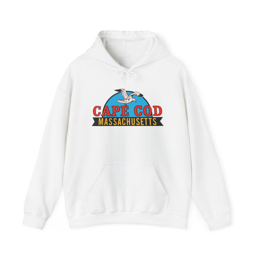 Cape Cod Seagull Graphic Hoodie Unisex Heavy Blend™ Hooded Sweatshirt