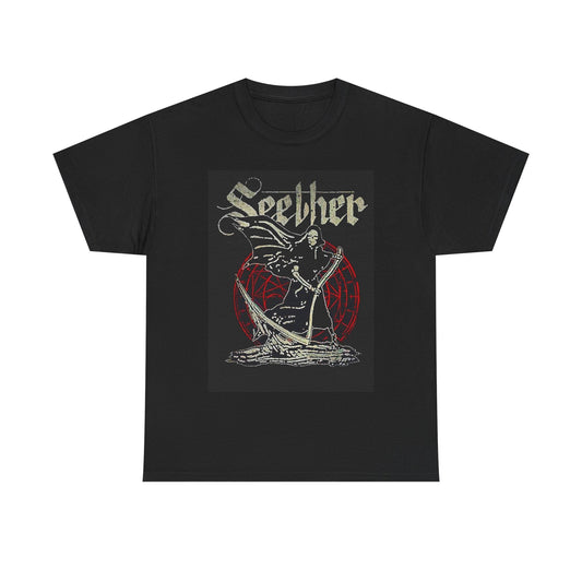 Seether T-shirt vintage rock metal retro concert graphic Unisex Heavy Cotton Tee