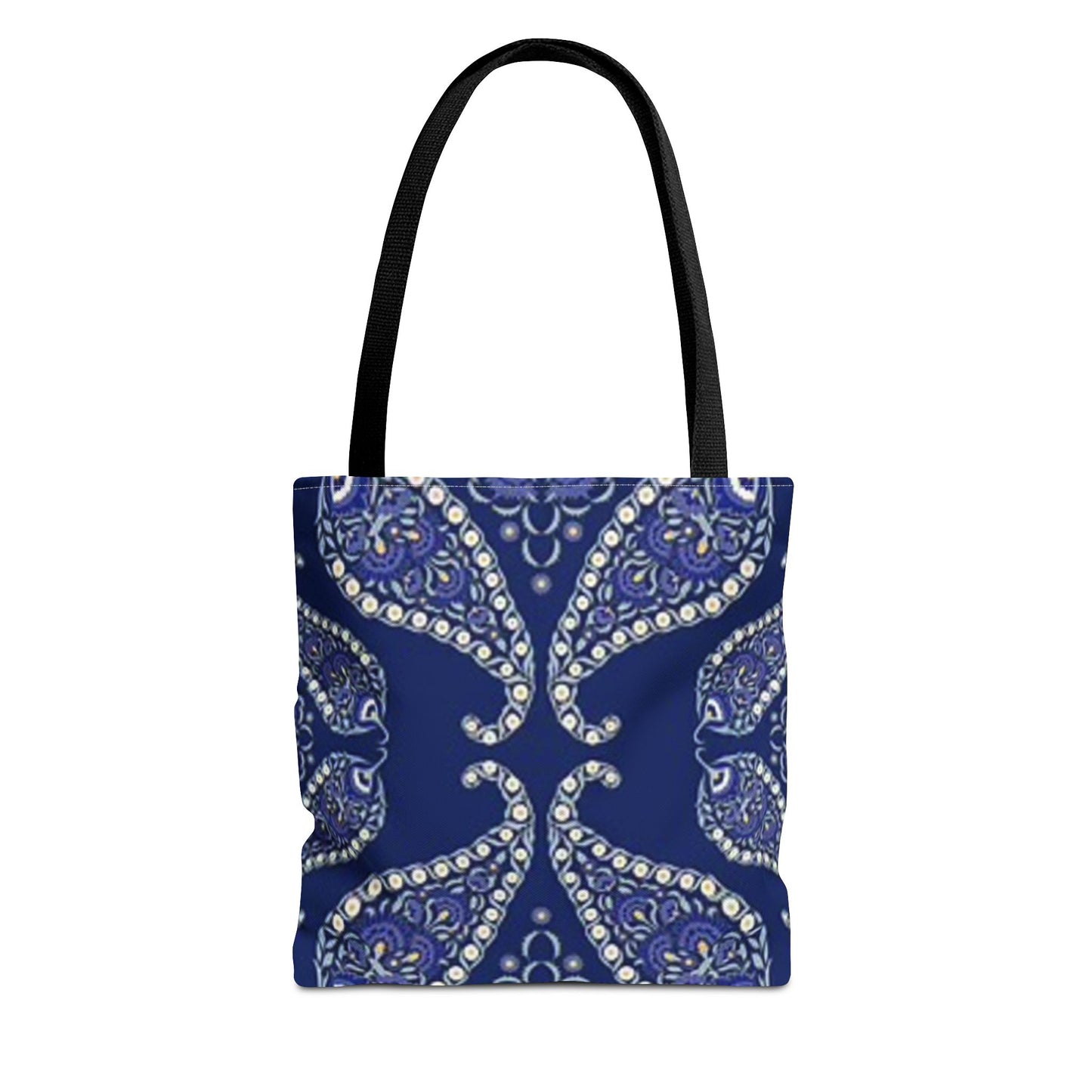 Blue And White Paisley Multi Color BRAND NEW MODERN Tote Bag (AOP)
