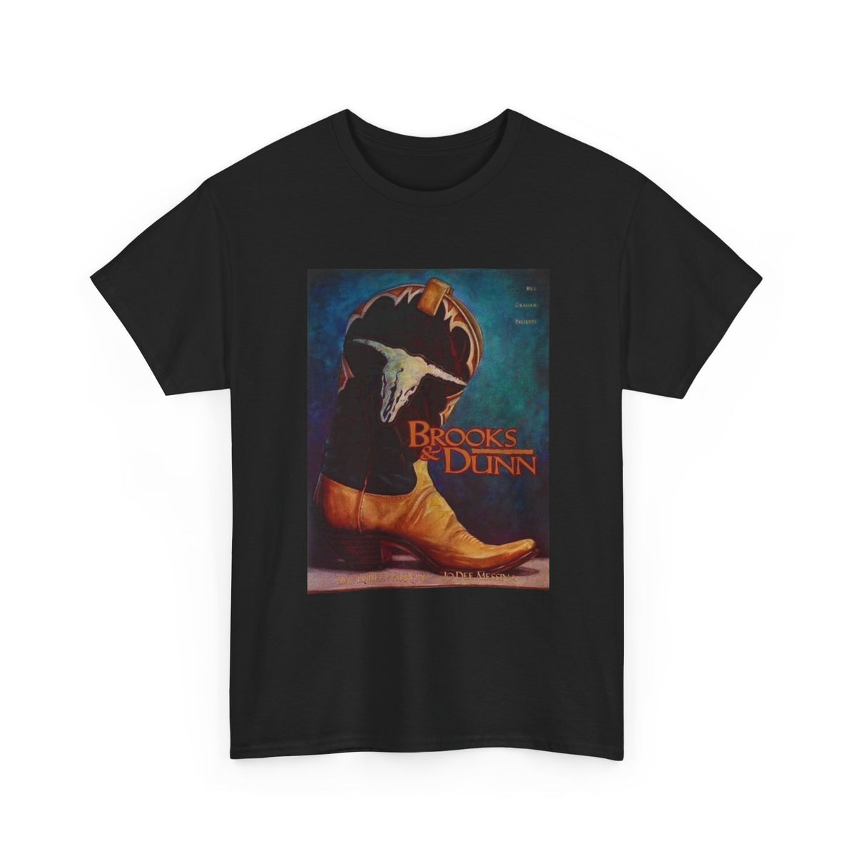 Brooks And Dunn Tshirt Retro Country Short Sleeve Unisex Heavy Cotton Tee Merch