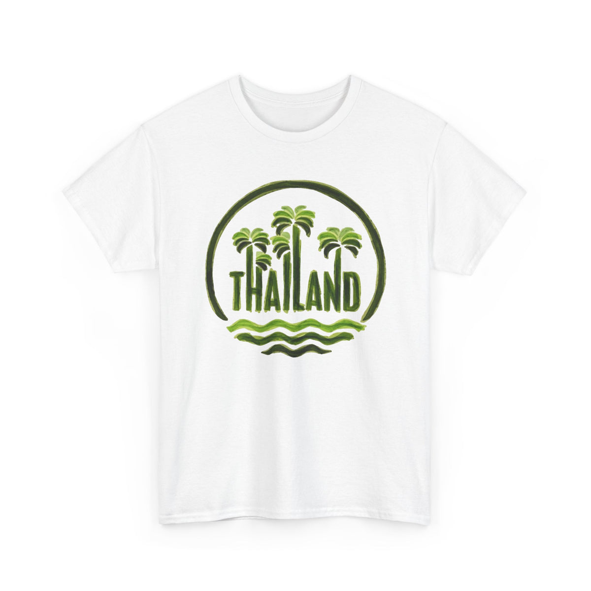 Thailand Palm Tree Wave T-Shirt Men's Graphic Tee