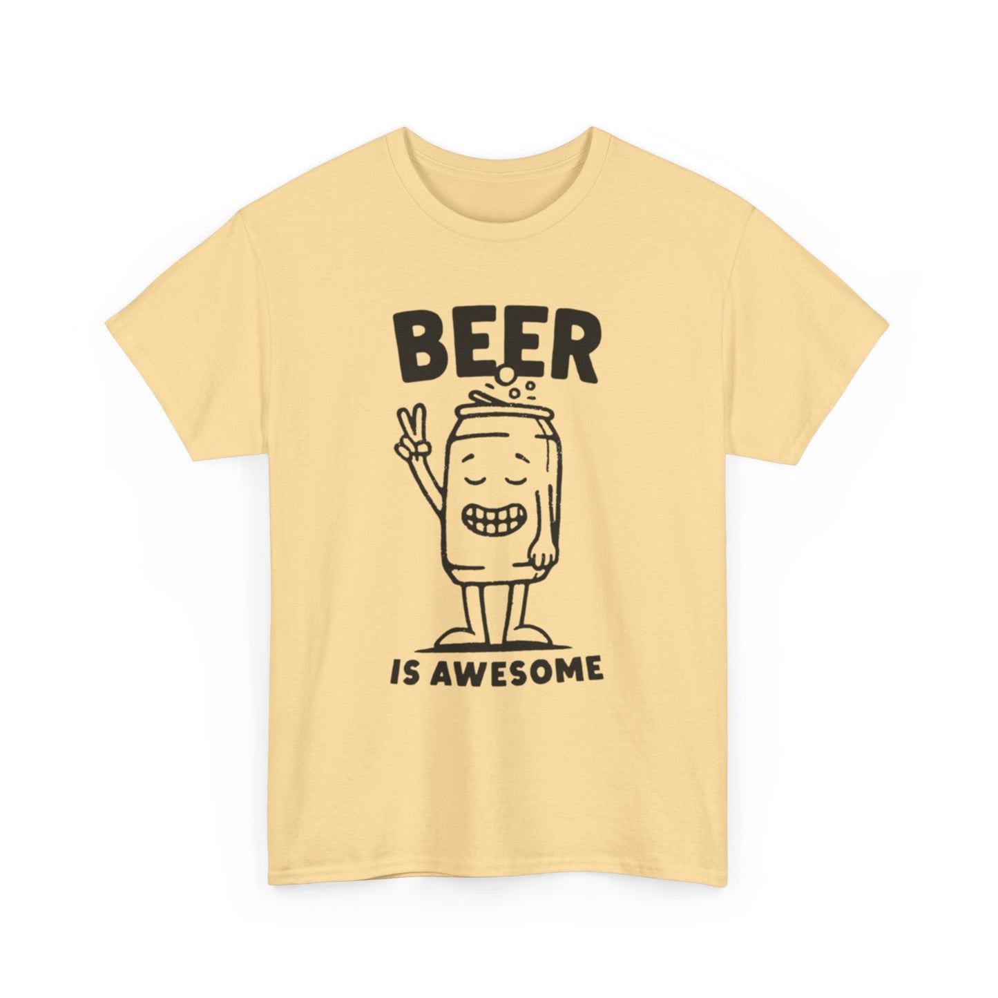 Beer Is Awesome Graphic T Shirt ADULT NEW