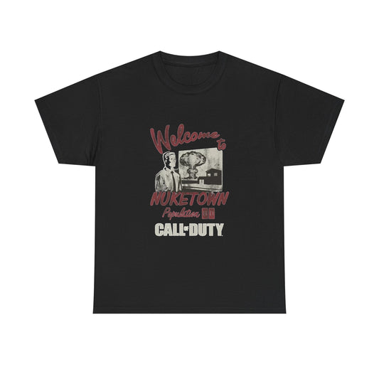 Call of duty T-shirt nuketown gamer warzone retro cod Unisex Heavy Cotton Tee
