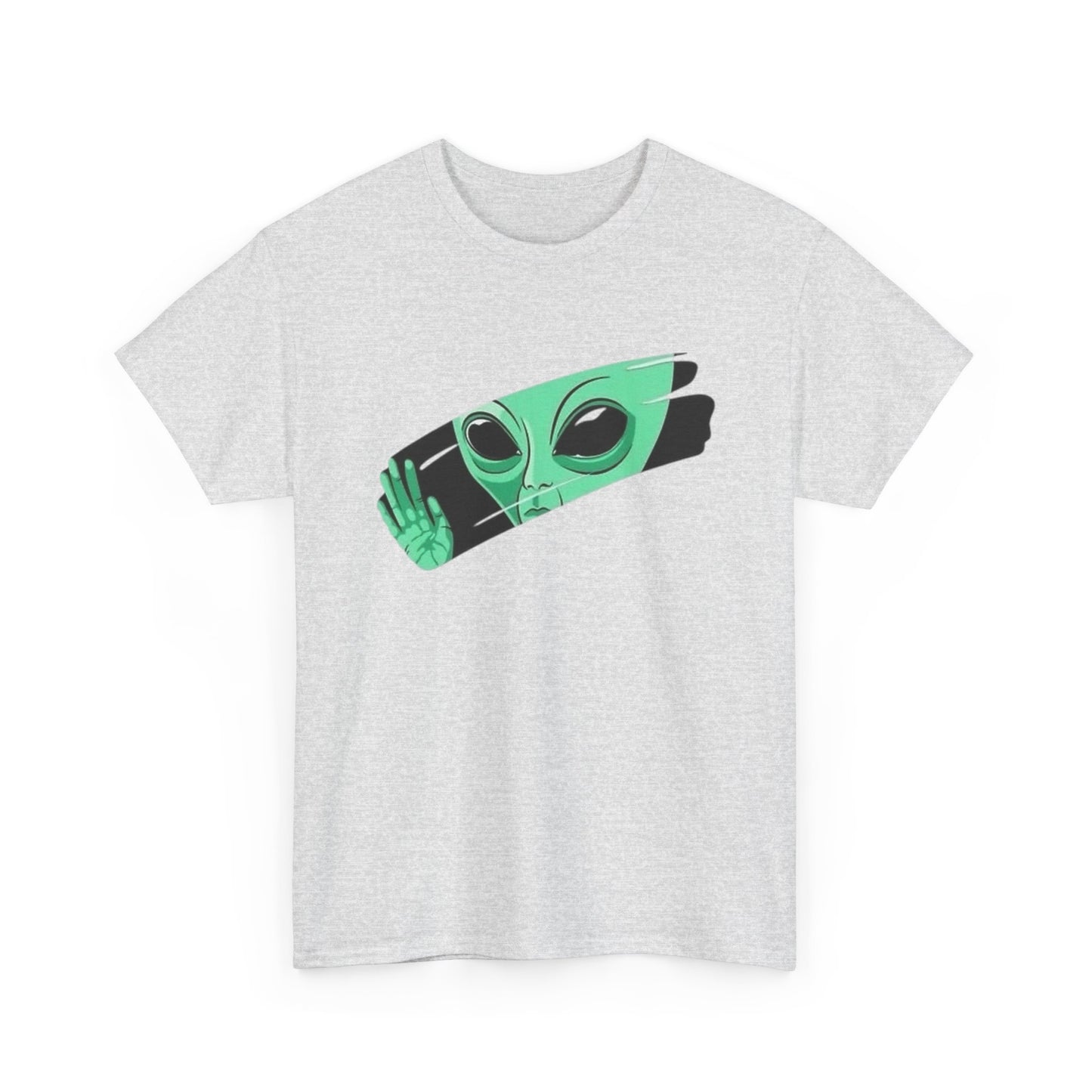 Aliens Watching Us Graphic T Shirt Men's Heavy Cotton Tee