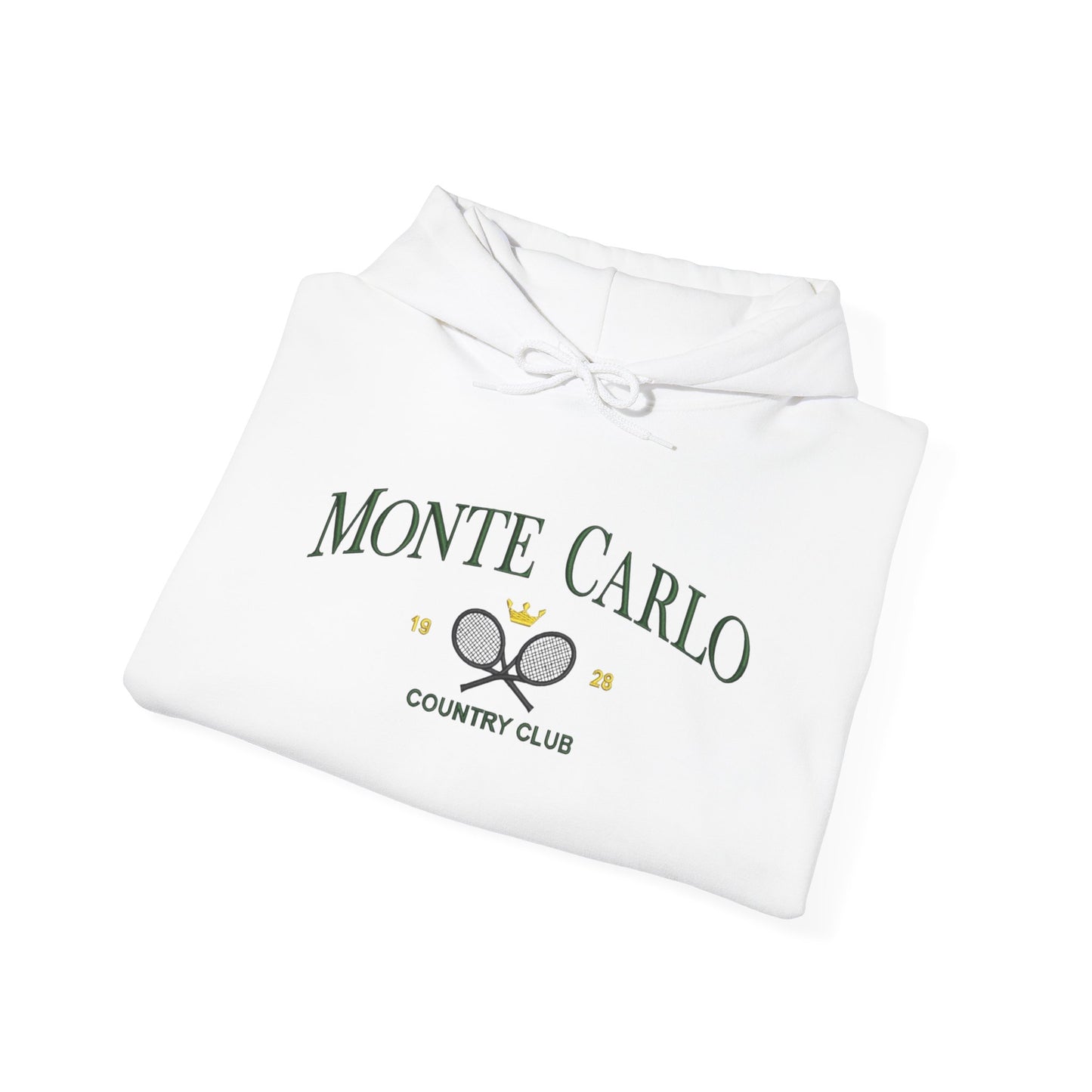 Monte Carlo Country Club Graphic Hoodie Heavy Blend Sweatshirt NEW