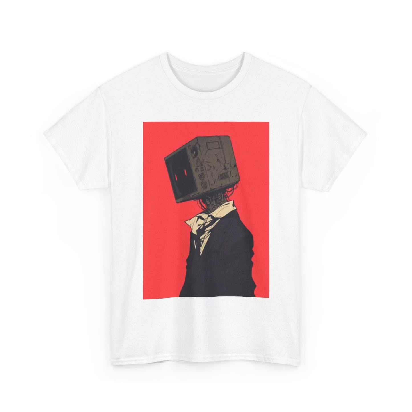 BlockHead Tshirt Funny Art Painting Shirt Graphic Unisex Heavy Cotton Tee