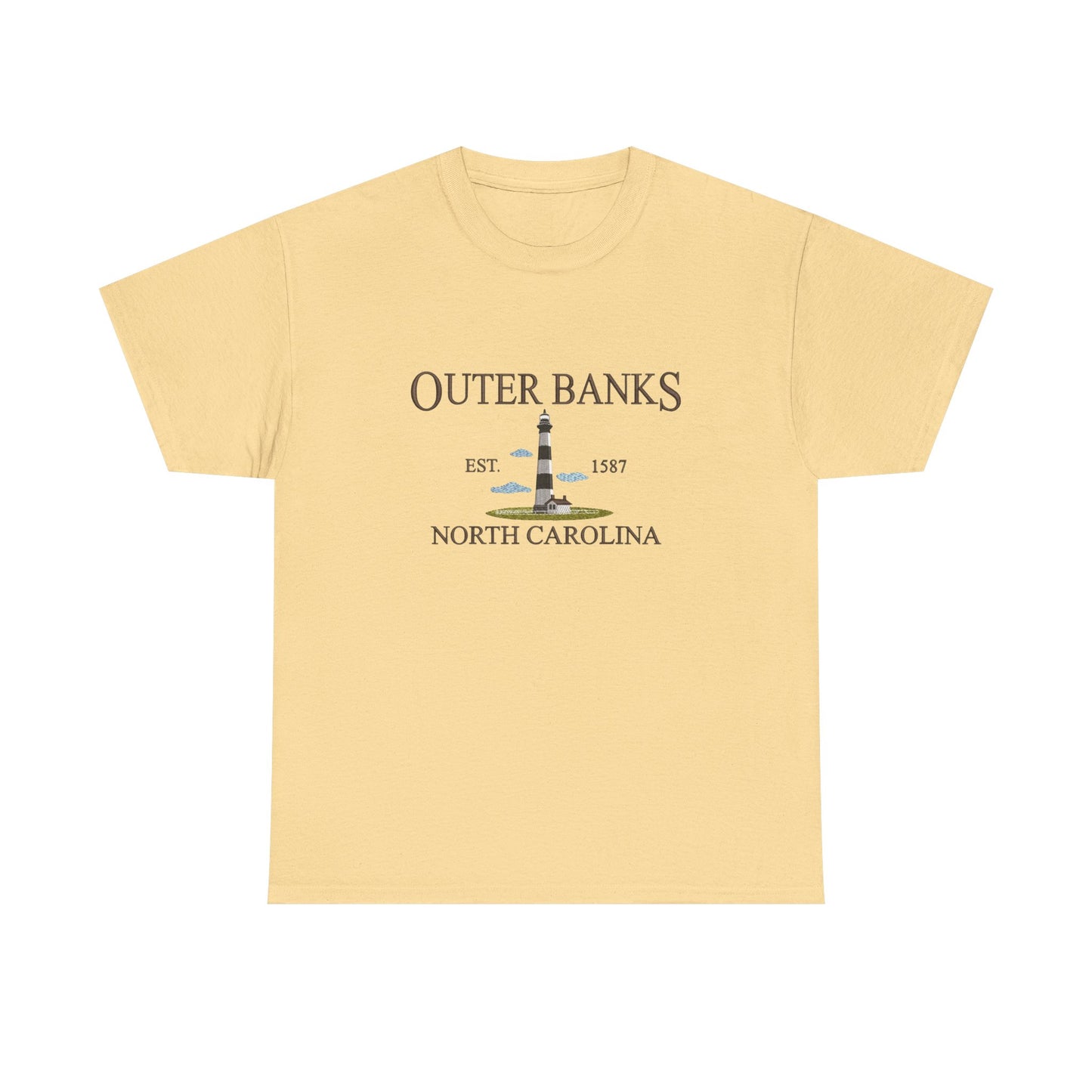 Outer Banks North Carolina Graphic T Shirt NEW Unisex Heavy Cotton Tee