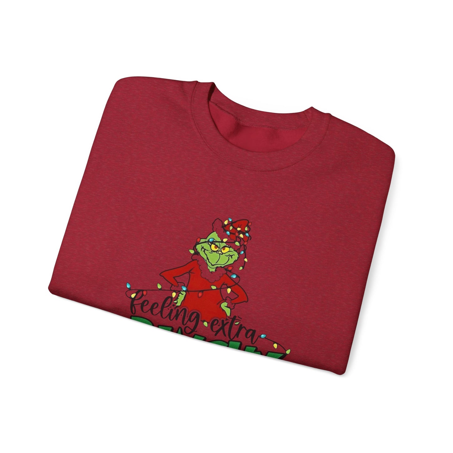 Feeling Extra Grinchy Christmas Sweater NEW Heavy Blend™ Crewneck Sweatshirt