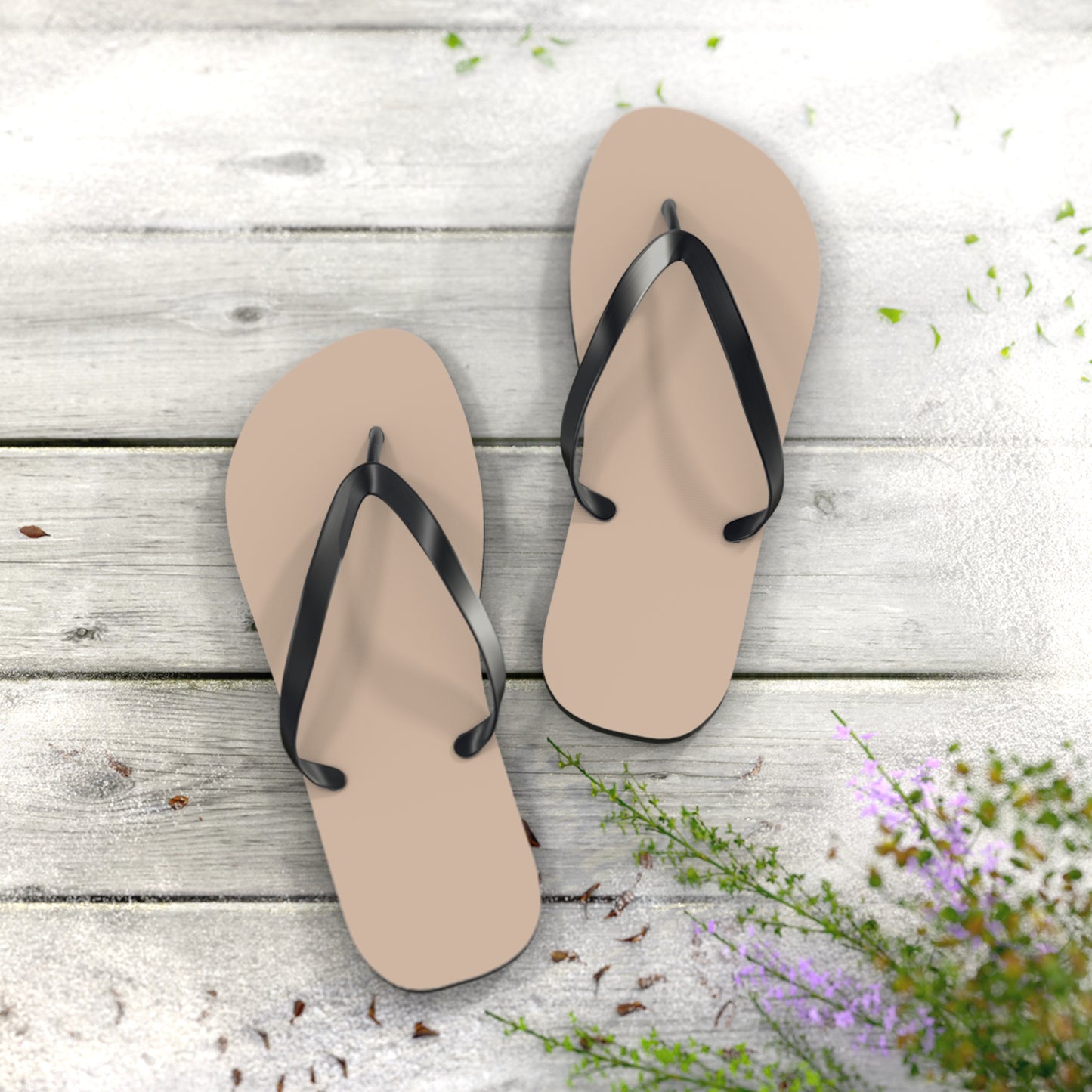 Tan Flip Flops, Sandals Slides, Summer Footwear, Brand New