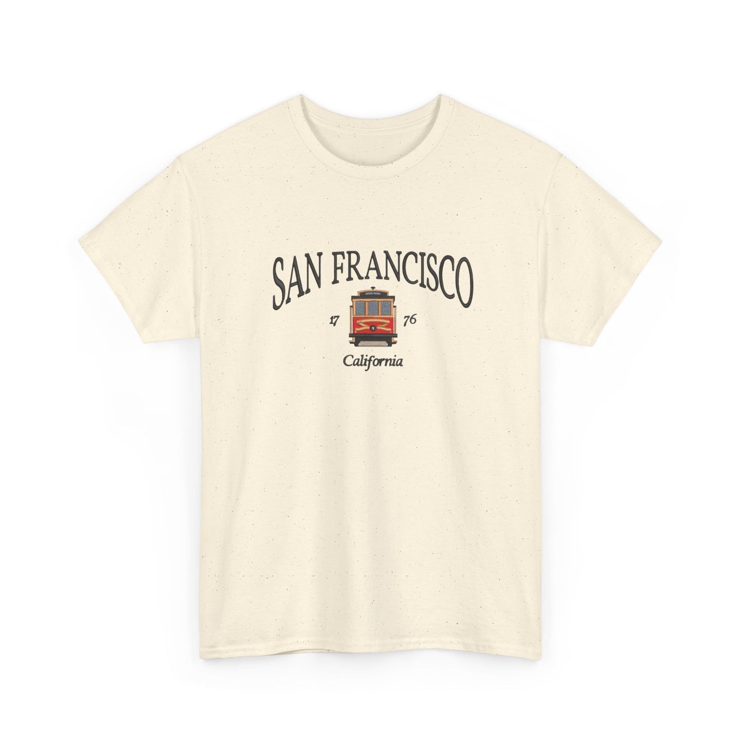 San Francisco California Trolly Graphic T Shirt NEW Unisex Heavy Cotton Tee