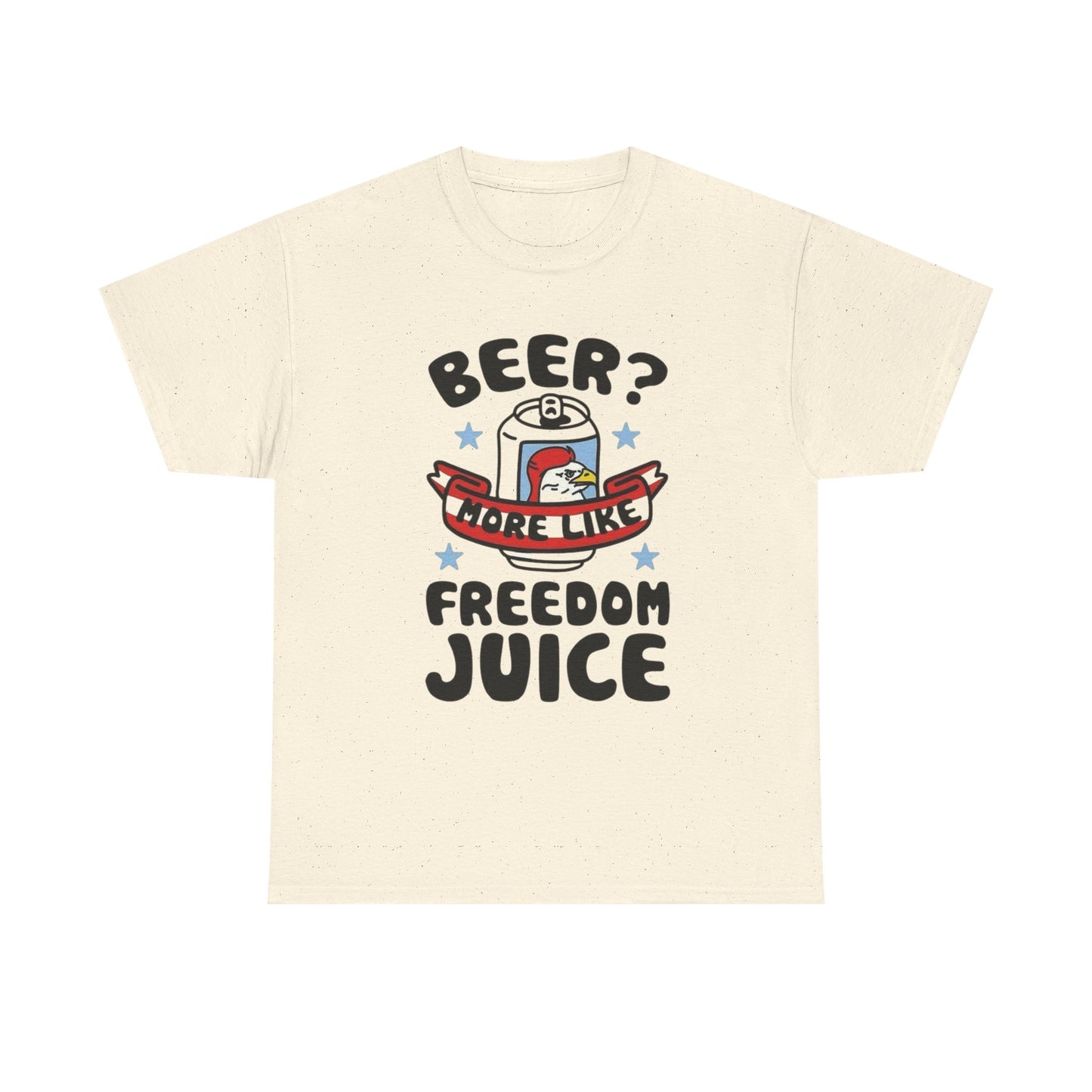 Beer Freedom Juice Graphic T Shirt ADULT Unisex Heavy Cotton Tee