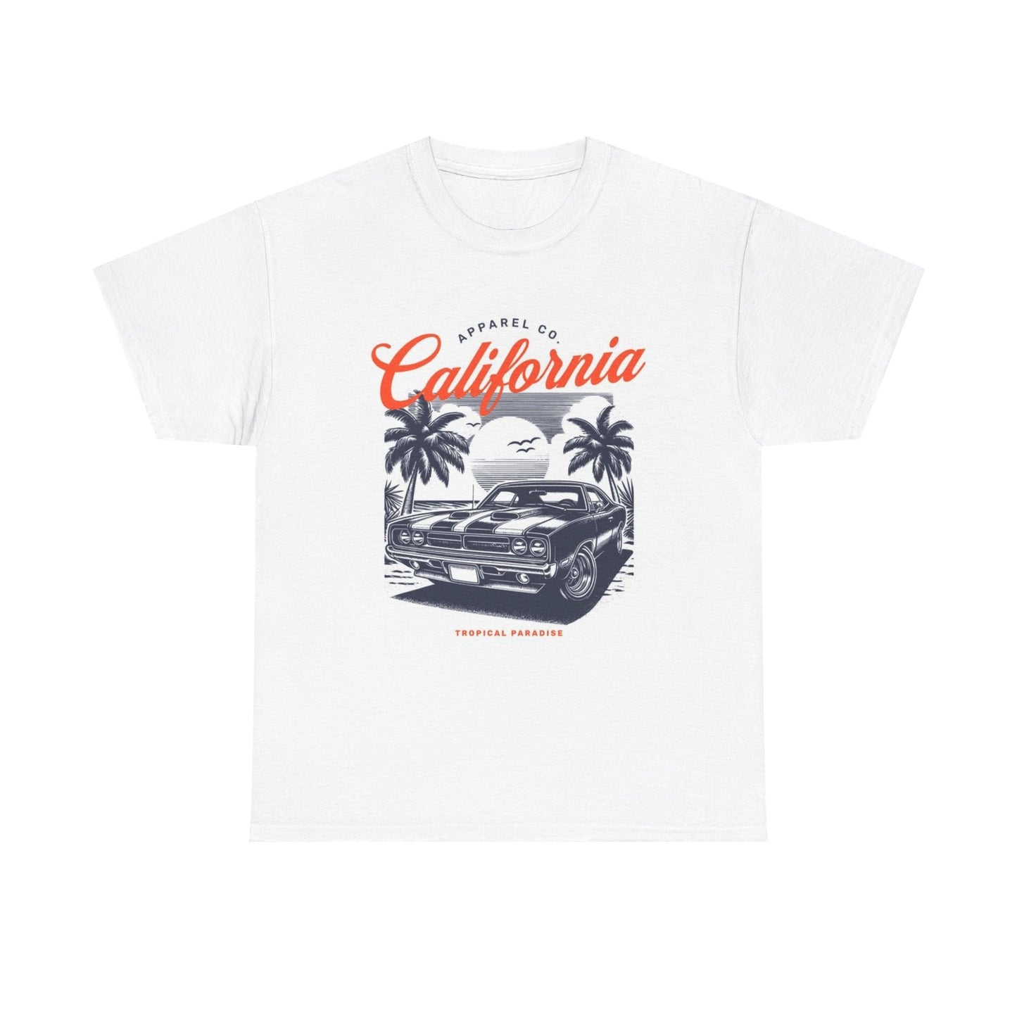 California Muscle Cars Graphic T Shirt Vintage Unisex Heavy Cotton Tee