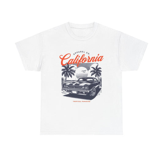 California Muscle Cars Graphic T Shirt Vintage Unisex Heavy Cotton Tee