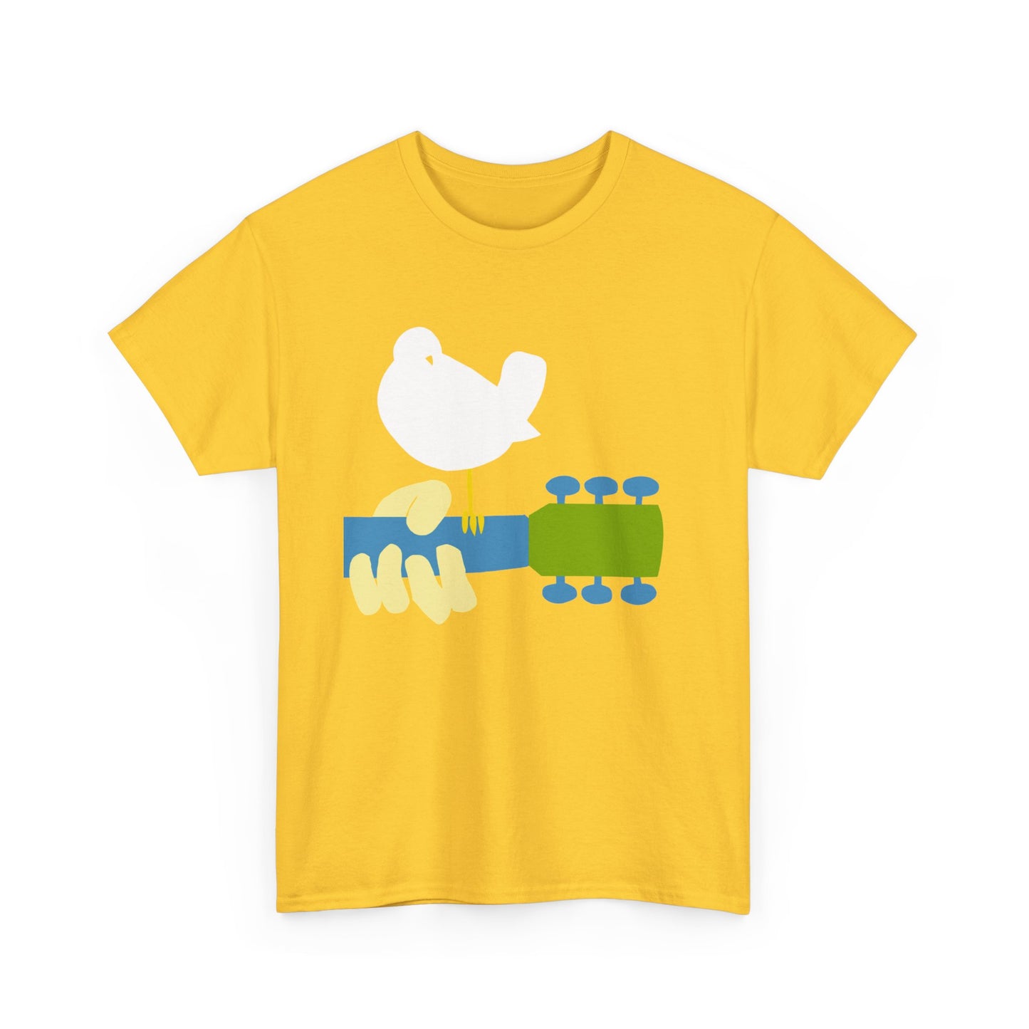 Woodstock Graphic T Shirt Vintage Logo Hippie Groovy Unisex Heavy Cotton Tee