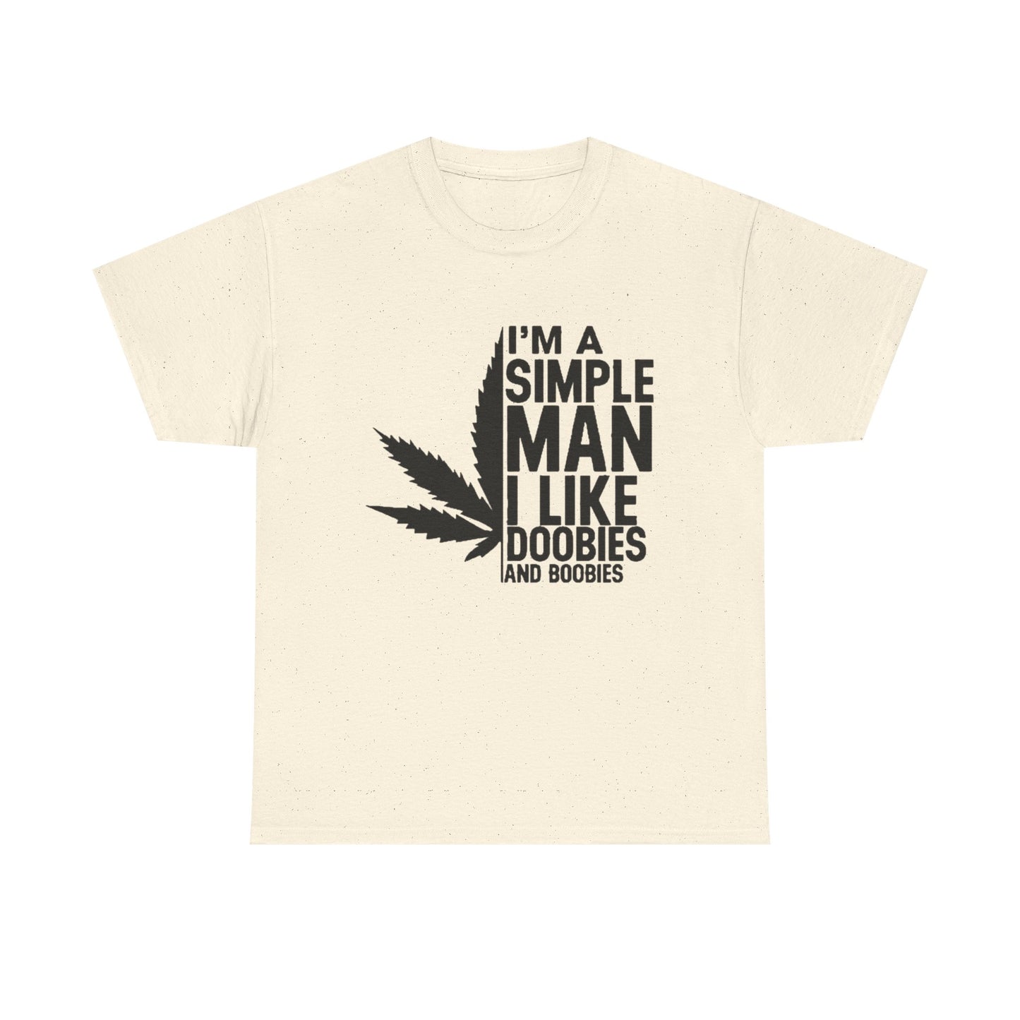 Doobies And Boobies Funny Weed T-Shirt Unisex Heavy Cotton Tee Gift New