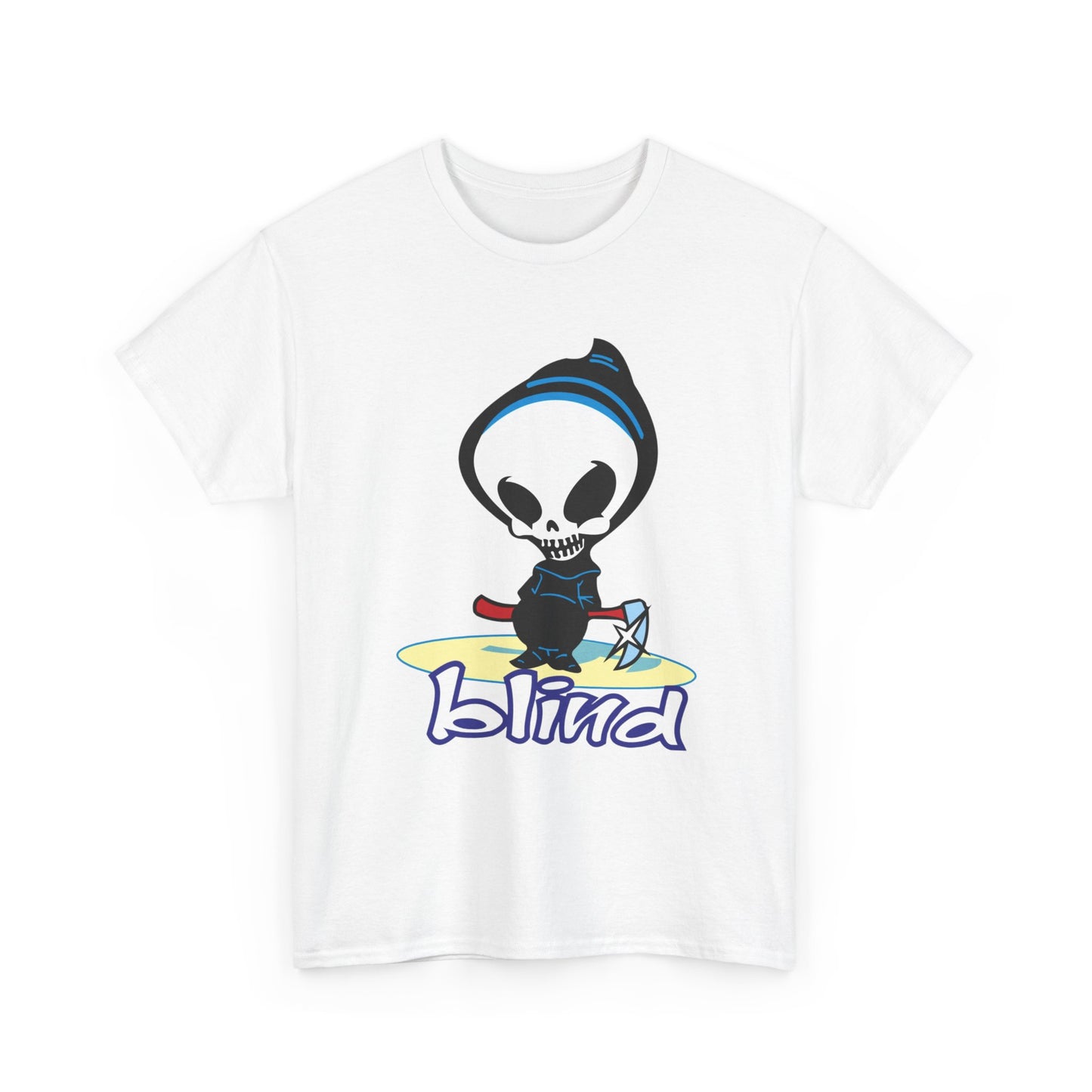 Blind Vintage Skateboard Graphic T Shirt Retro Logo Unisex Heavy Cotton Tee
