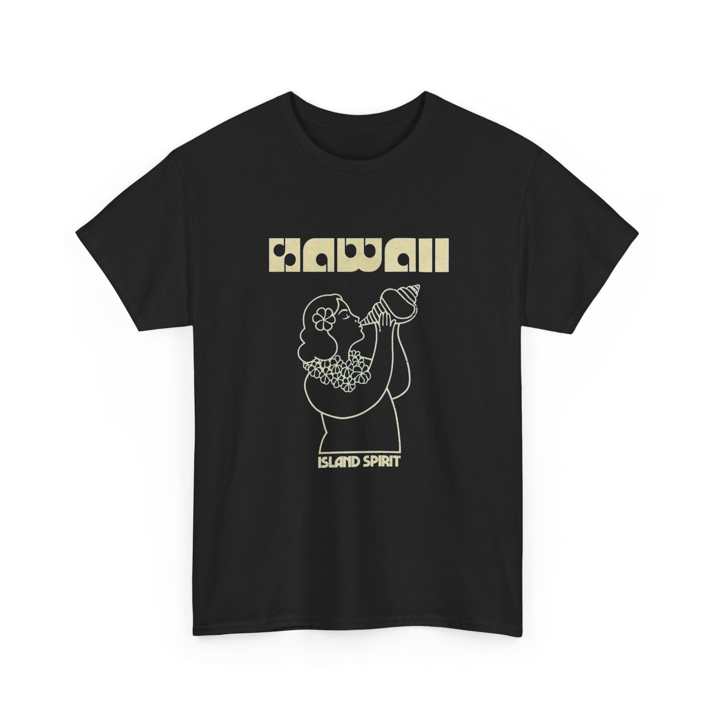 Hawaii Island Spirit Graphic T Shirt Heavy Cotton Tee