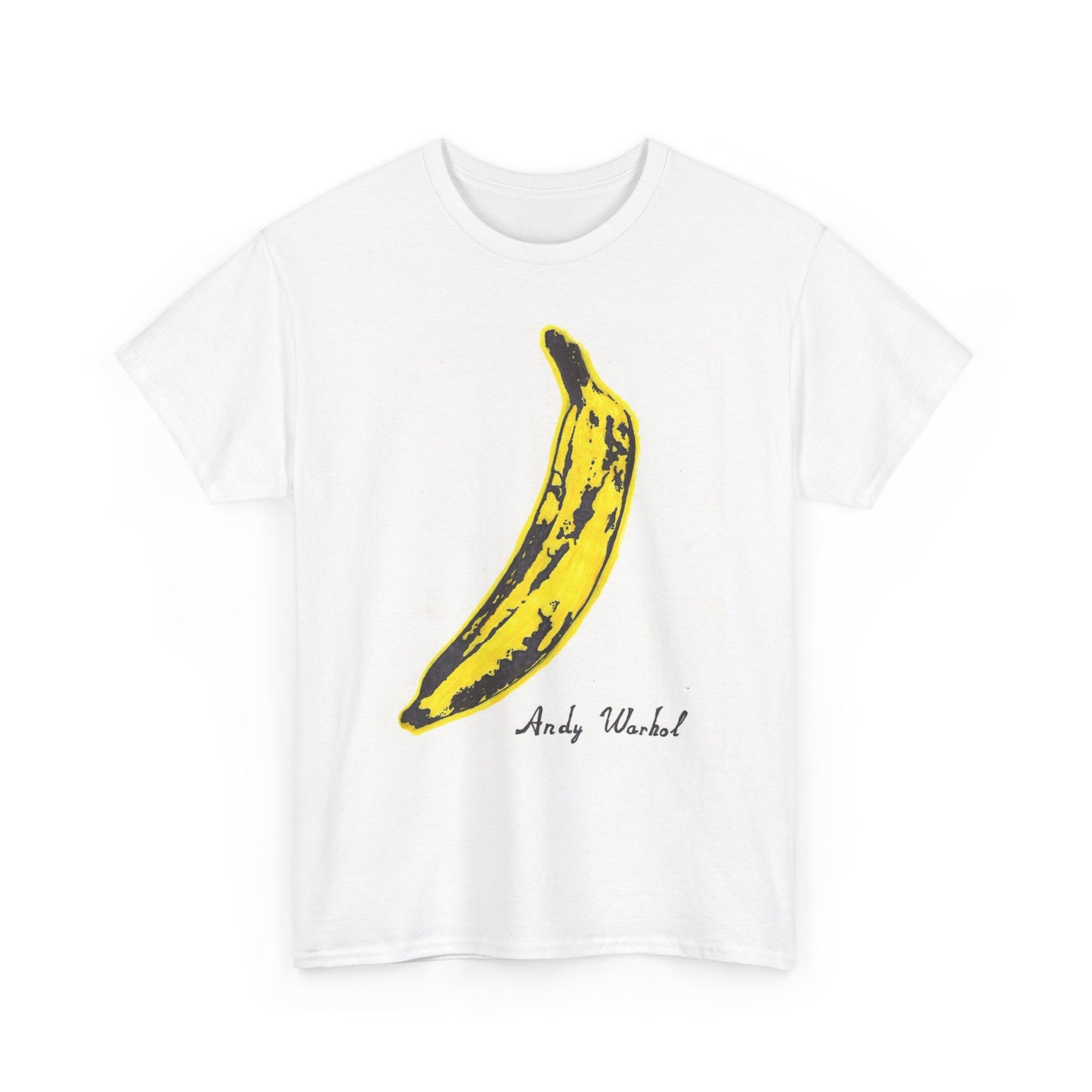Andy Warhol T Shirt Vintage Art Poster Retro 80s Unisex Heavy Cotton Banana