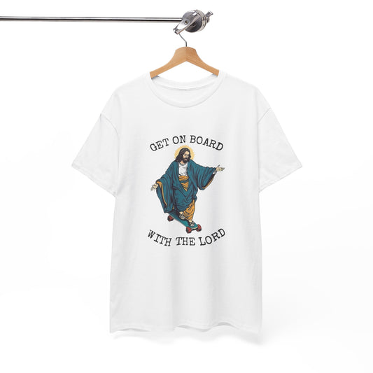 Skateboarding Jesus Funny Graphic T Shirt Heavy Cotton Tee NEW ADULT UNISEX