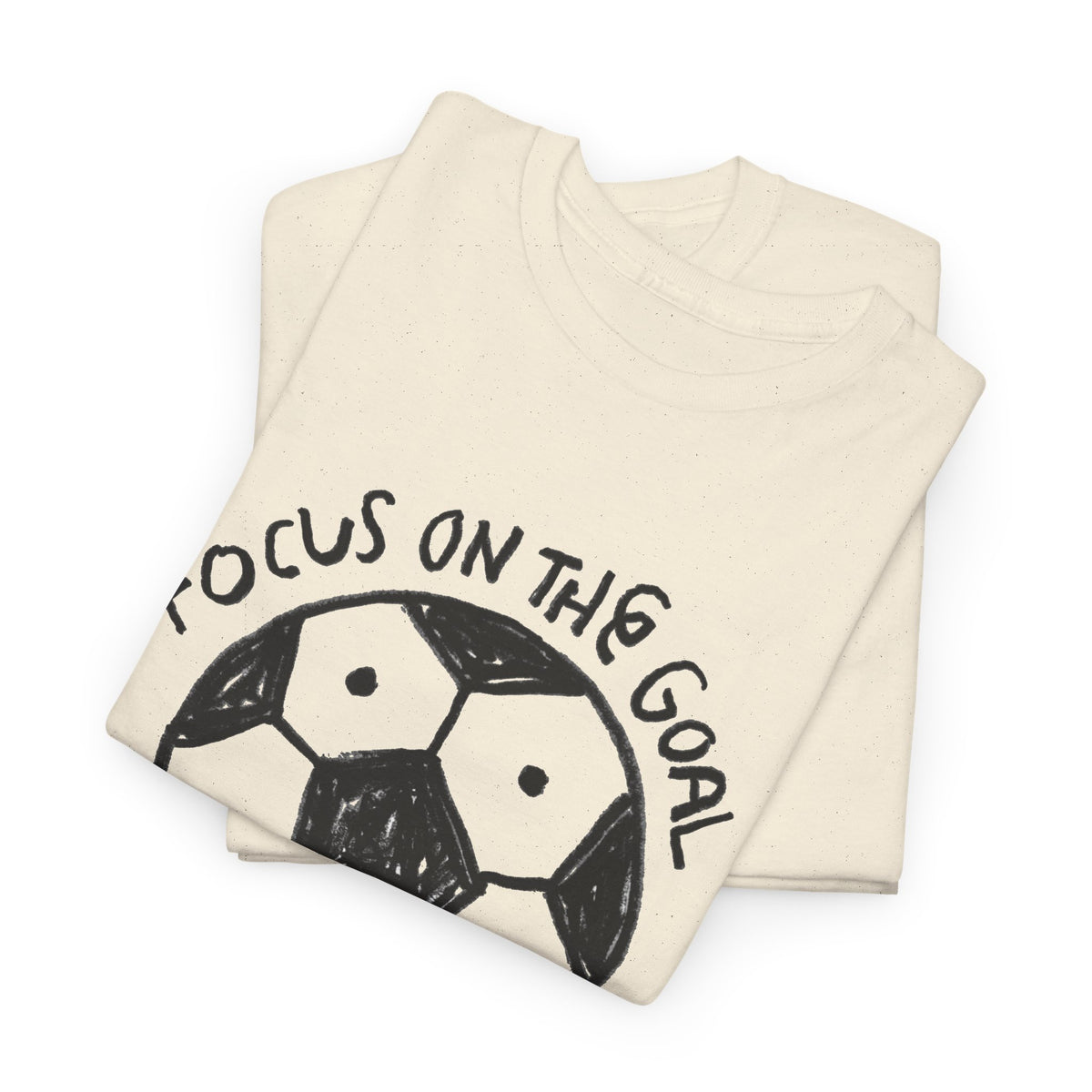 Focus On The Goal Not The Score Graphic T Shirt Men's Heavy Cotton Tee