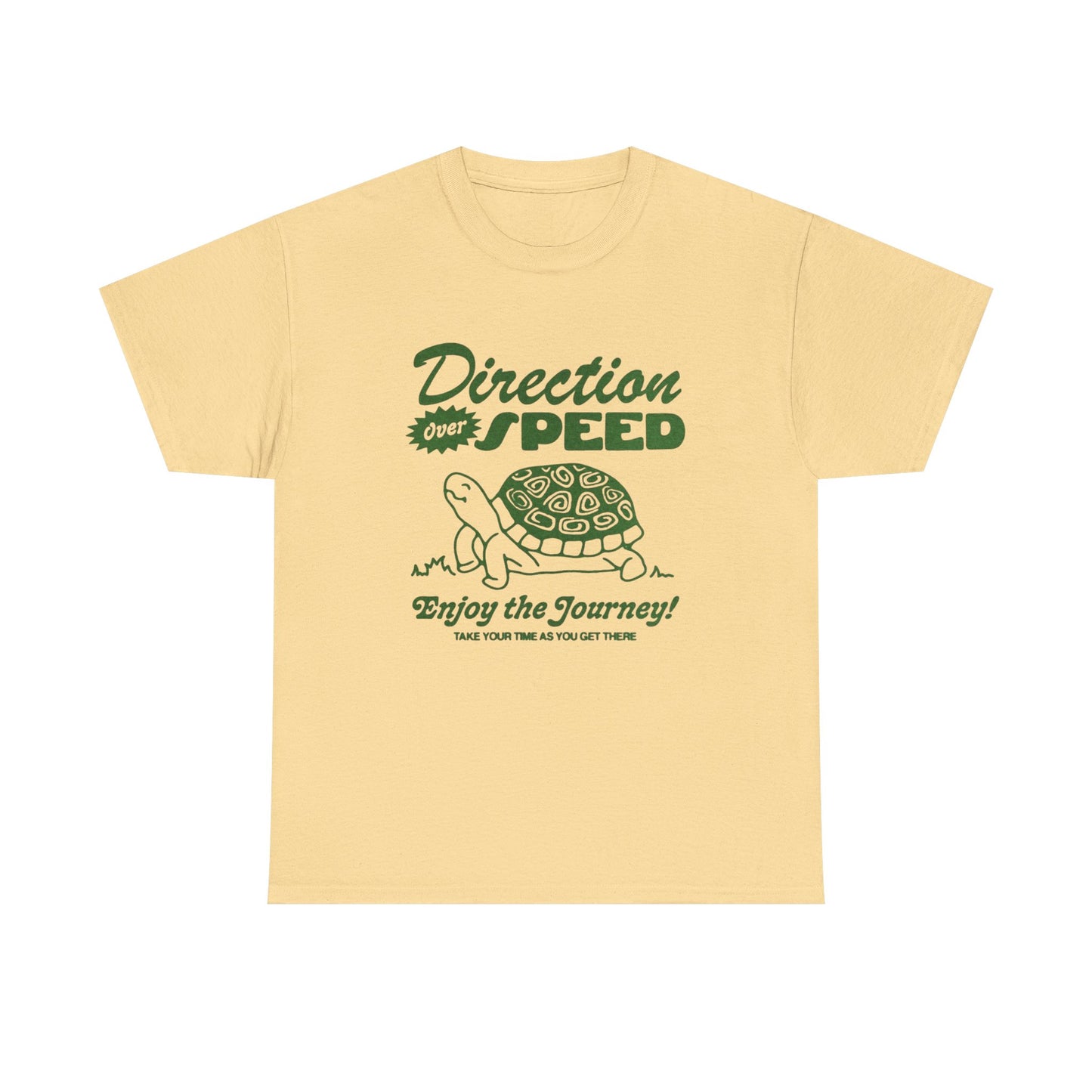 Direction Over Speed Graphic T Shirt Unisex Heavy Cotton Tee