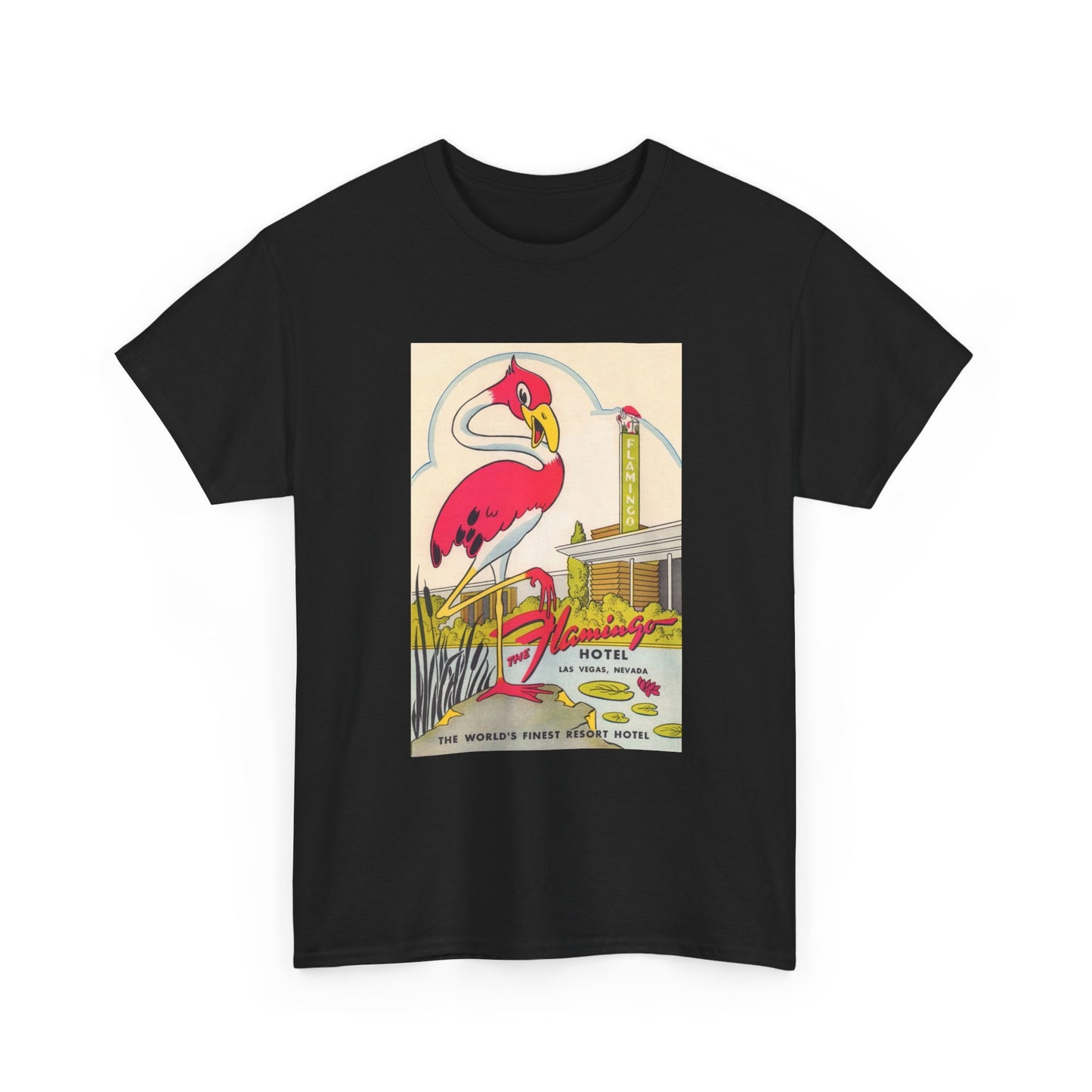 The Flamingo Tshirt Vintage Las Vegas Casino Strip Retro Unisex Heavy Cotton 2