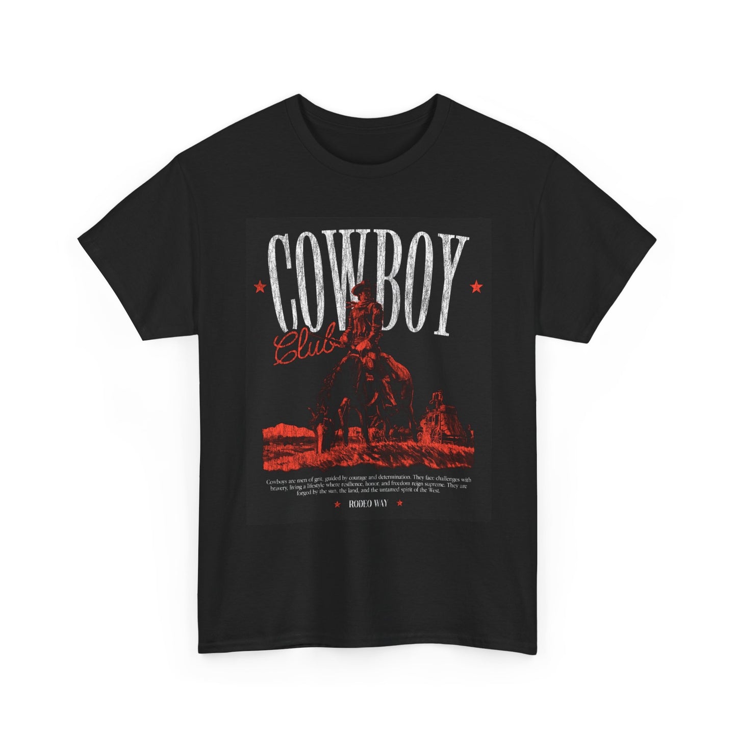 Cowboy Graphic T Shirt Vintage Outdoors Unisex Heavy Cotton Tee