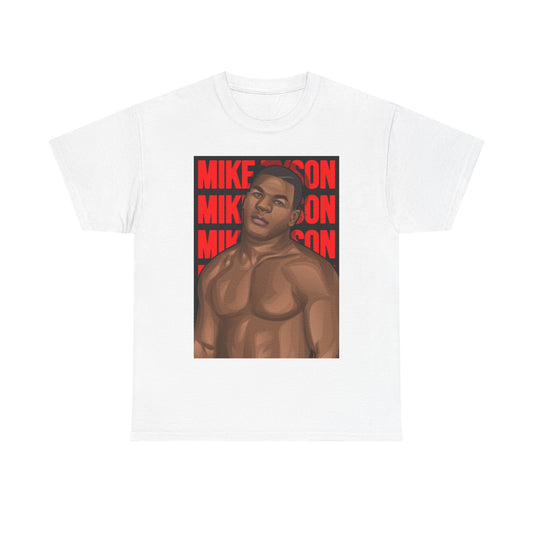Mike Tyson Tshirt Cartoon Graphic Boxing MMA UFC Unisex Heavy Cotton Tee