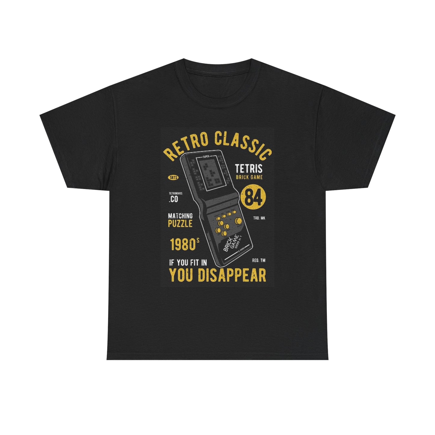 Retro Classic Video Games T Shirt Vintage Graphic Unisex Heavy Cotton Tee