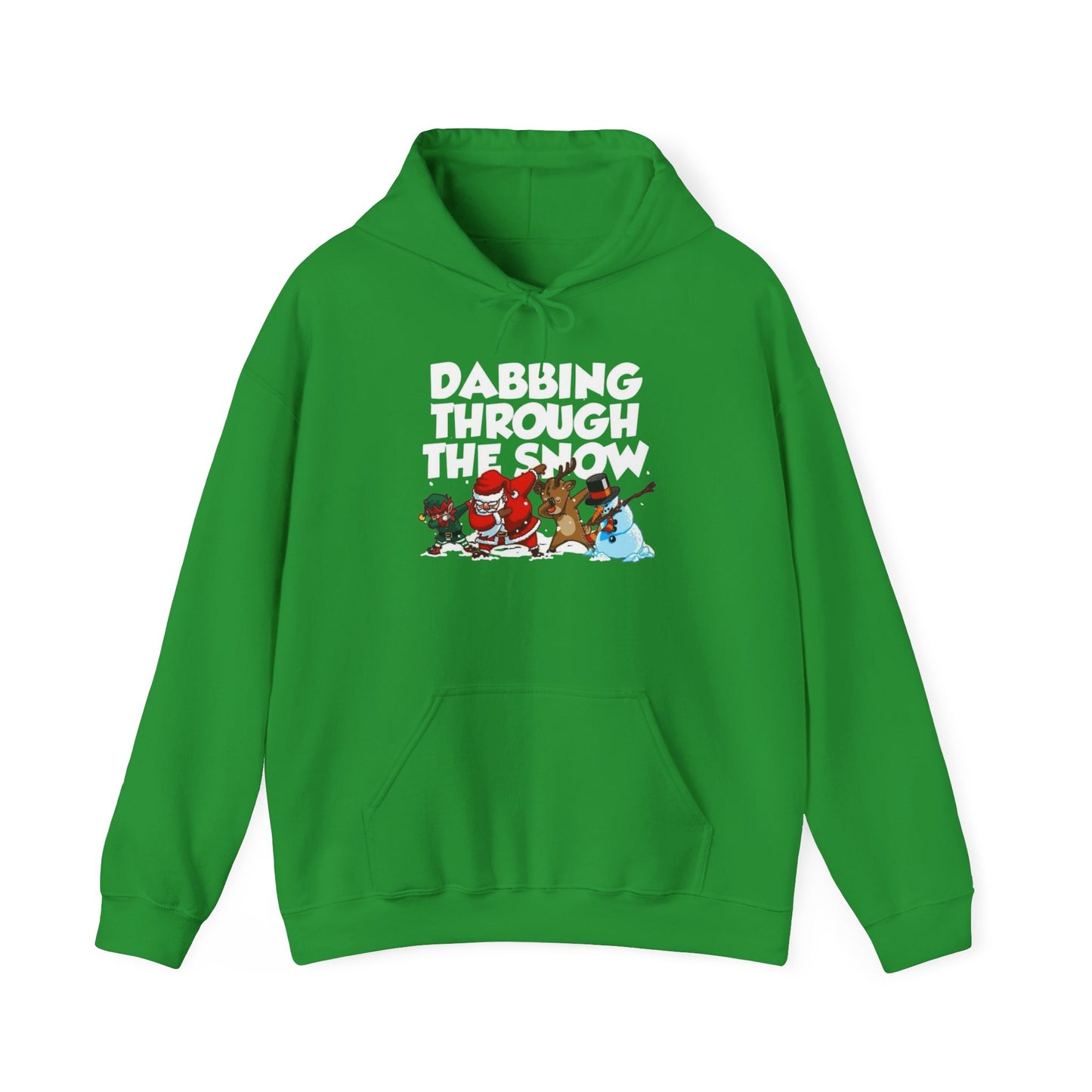 Dabbing Through The Snow Christmas Graphic Hoodie Heavy Blend™ Hooded Sweatshirt