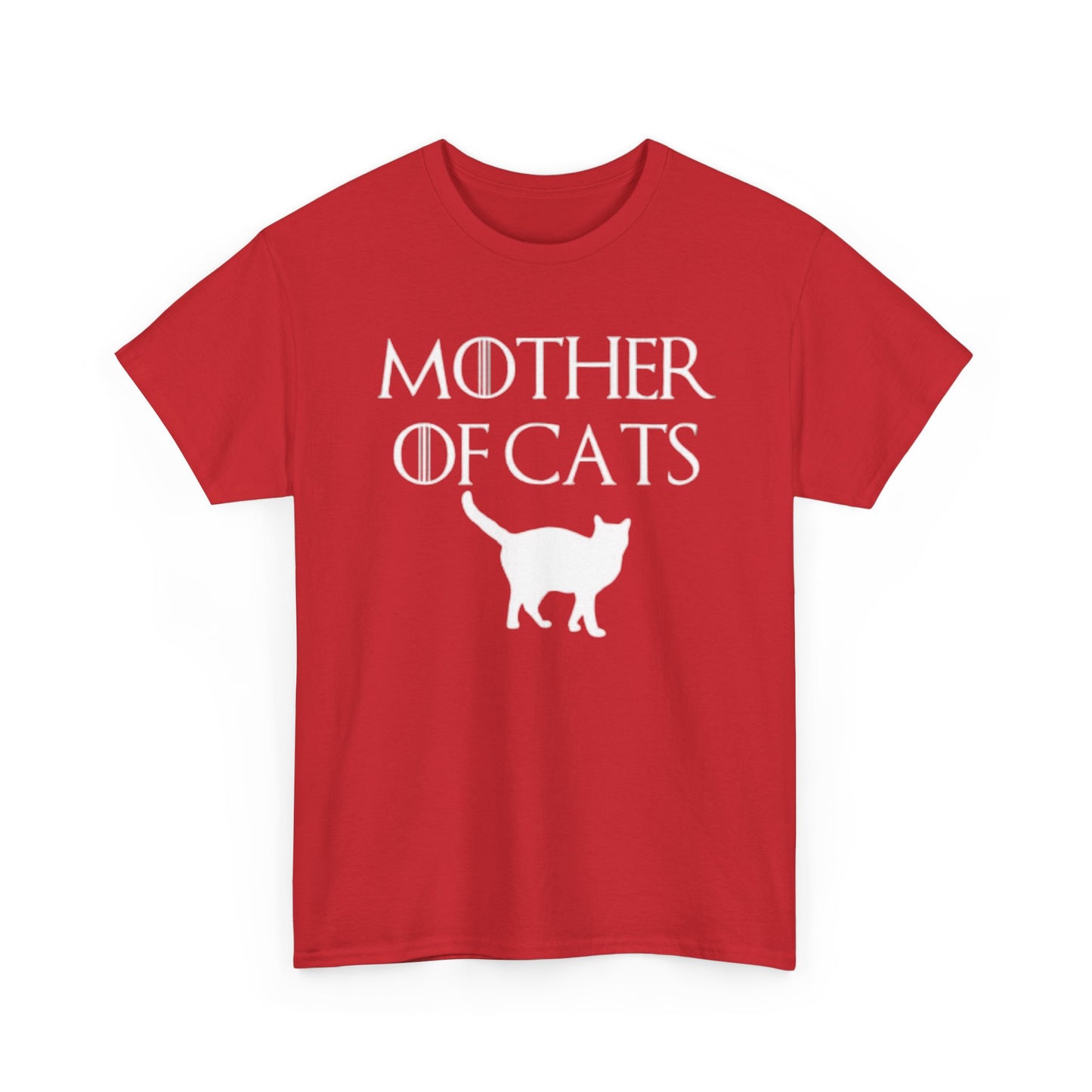 Mother Of Cats Funny Graphic T Shirt Cat Lover Kittens Unisex Heavy Cotton Tee