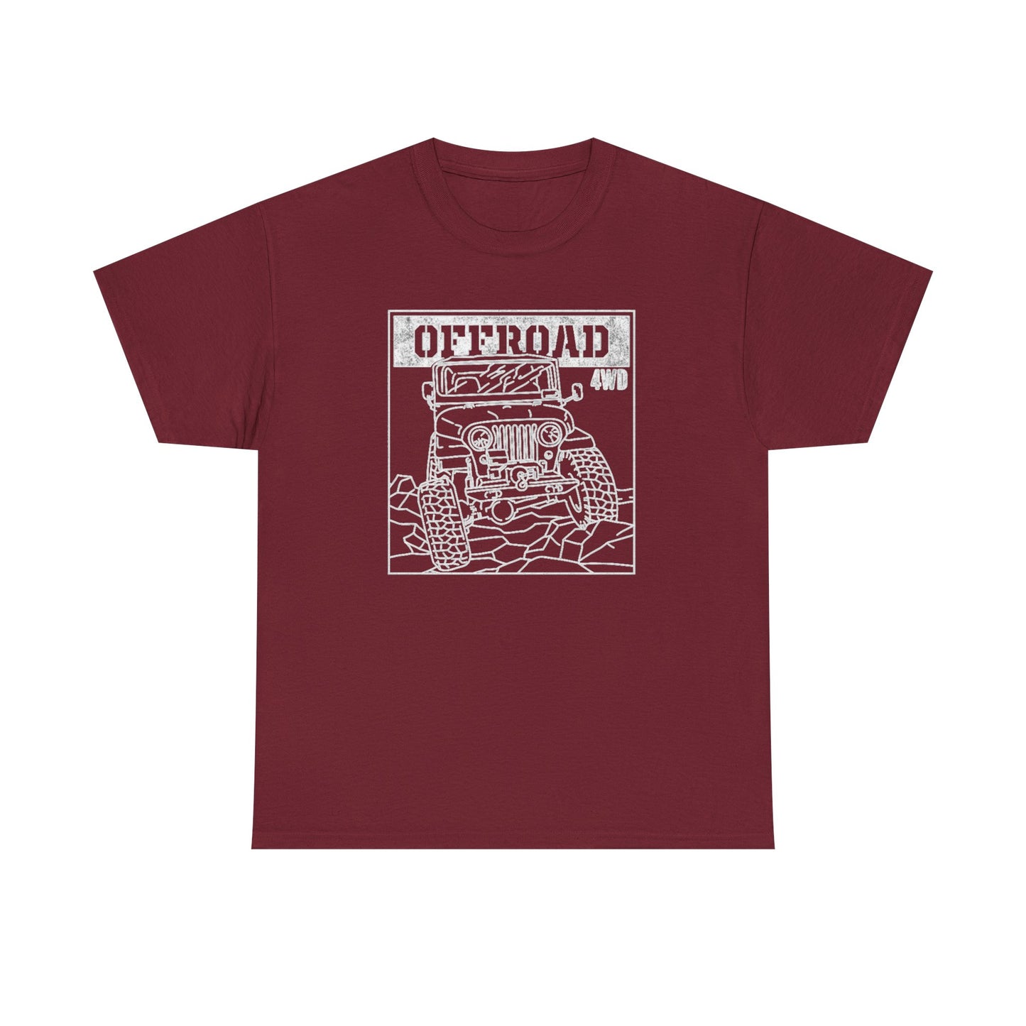 Offroad 4wd Retro Trailboss Graphic T Shirt NEW Unisex Heavy Cotton Tee