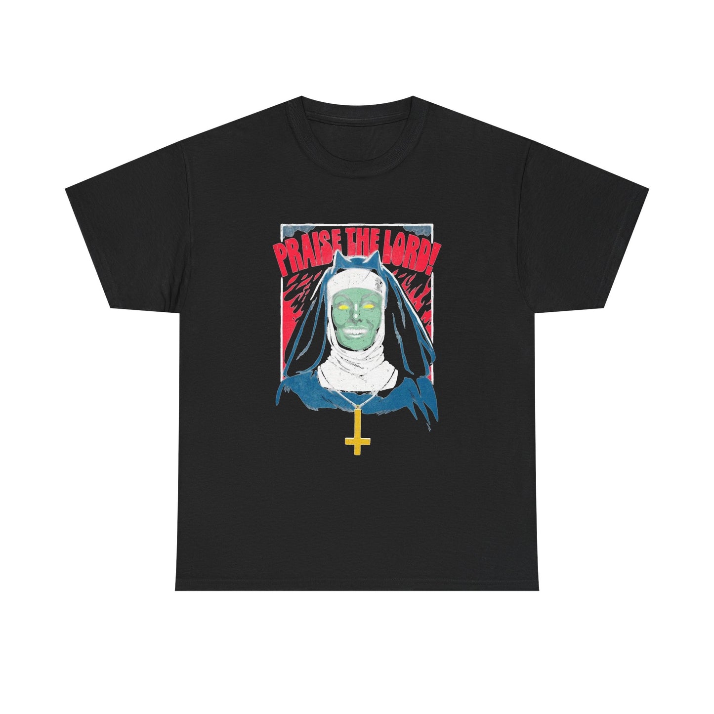 Praise The Lord Scary Graphic T Shirt Unisex Heavy Cotton Tee