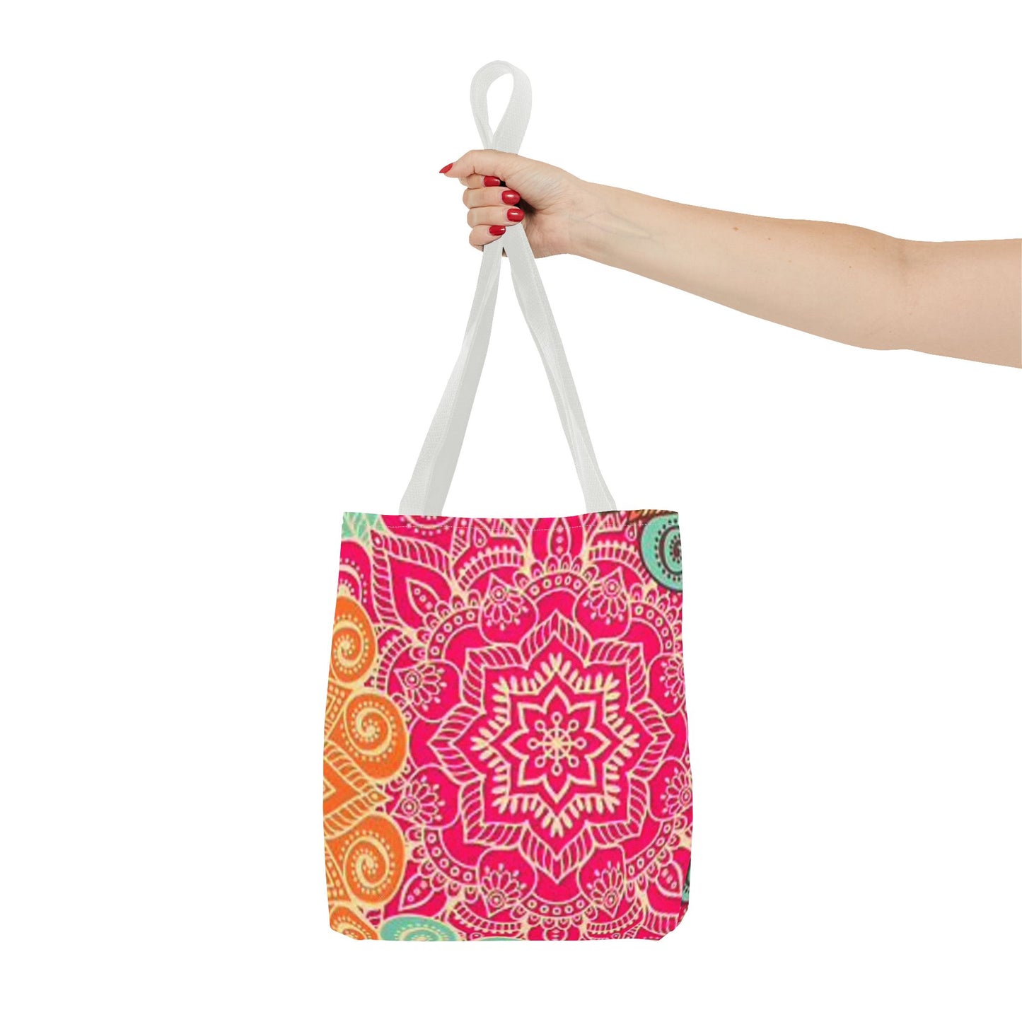 Pink And Orange Design Multi Color BRAND NEW MODERN Tote Bag (AOP)