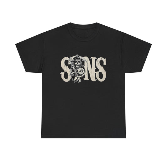 Sons Of Anarchy Graphic T Shirt NEW ADULT Unisex Heavy Cotton Tee