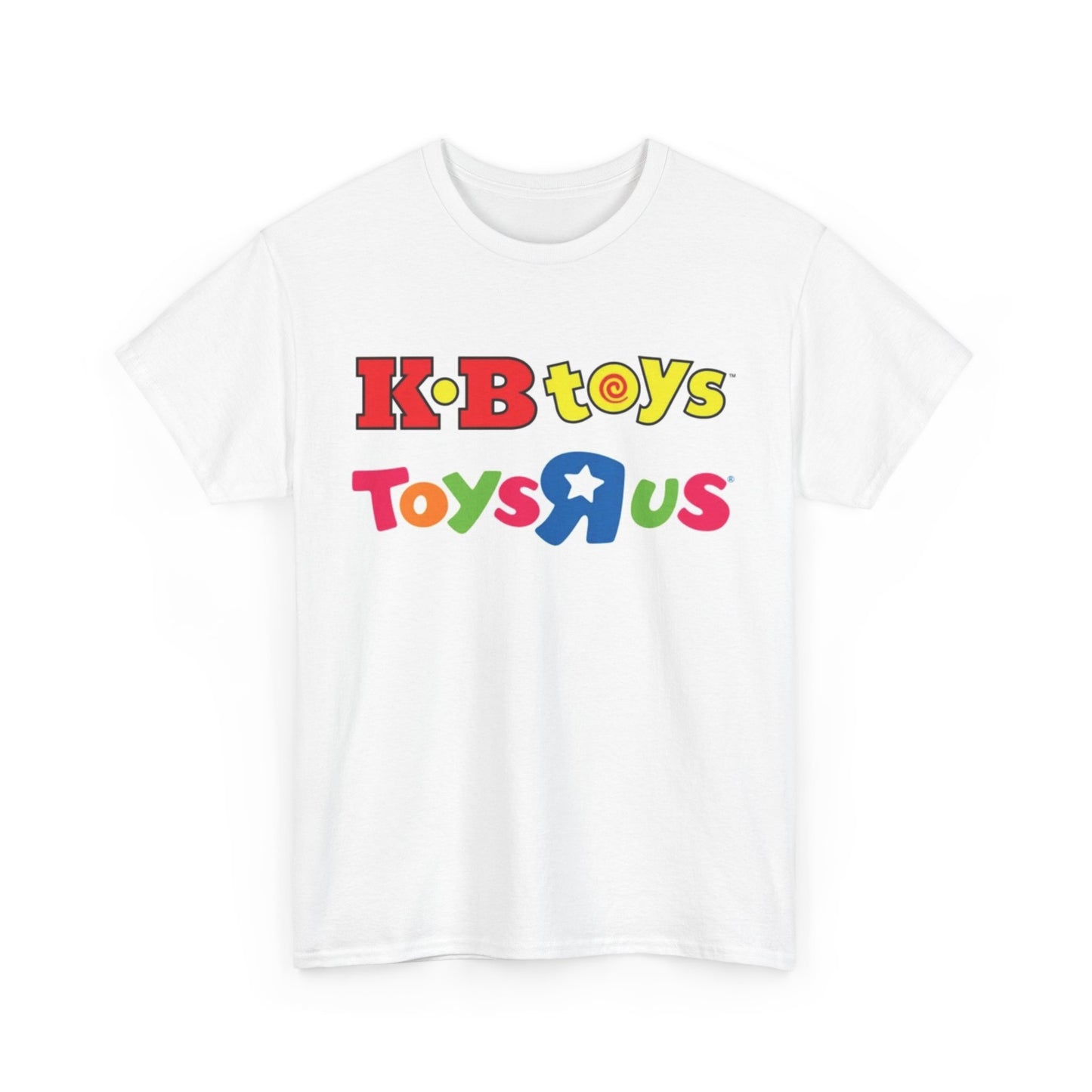 Toys R us And KB toys Logo Tshirt Vintage 90s Kids Retro Unisex Heavy Cotton Tee